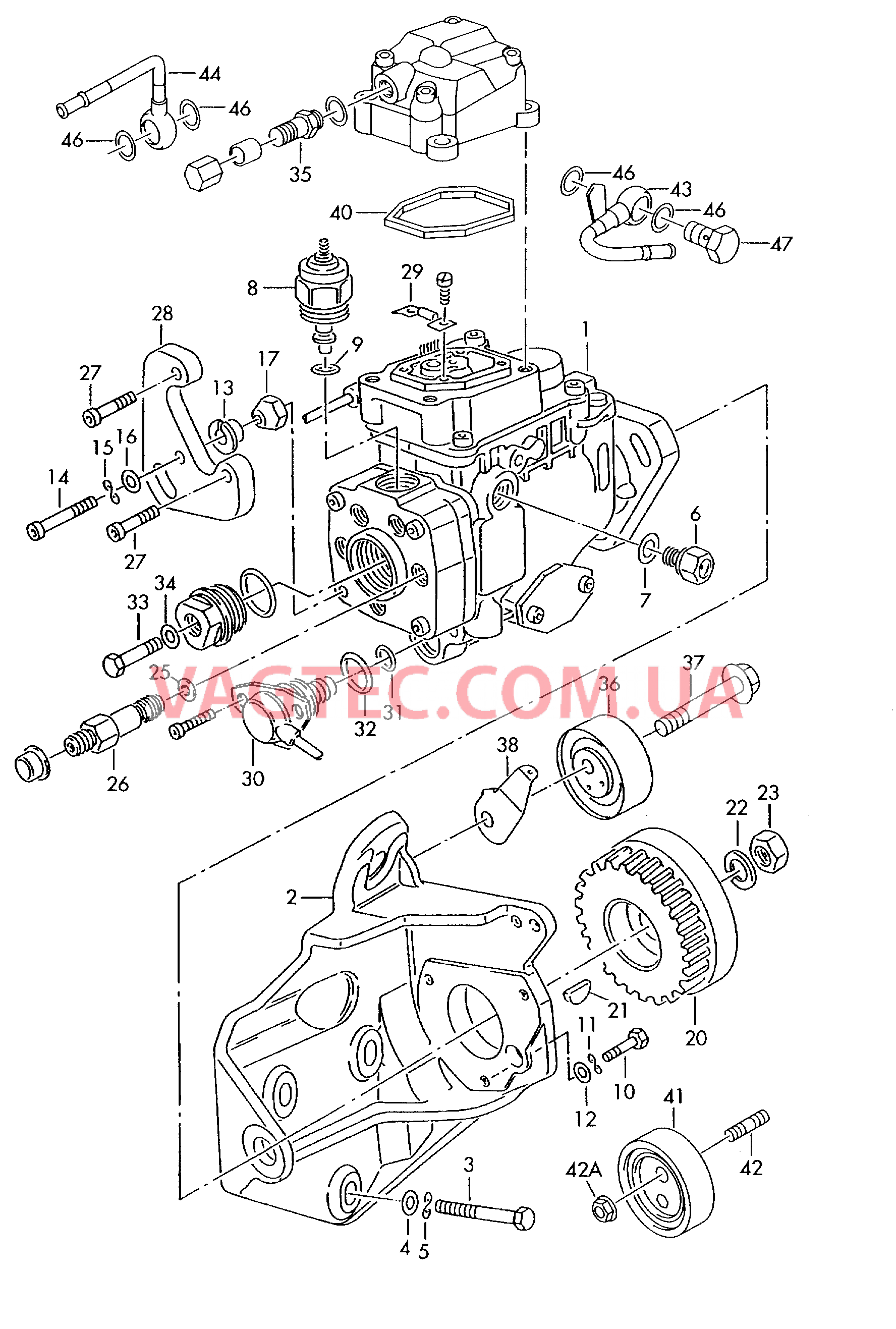 ТНВД  для VOLKSWAGEN Transporter 2001