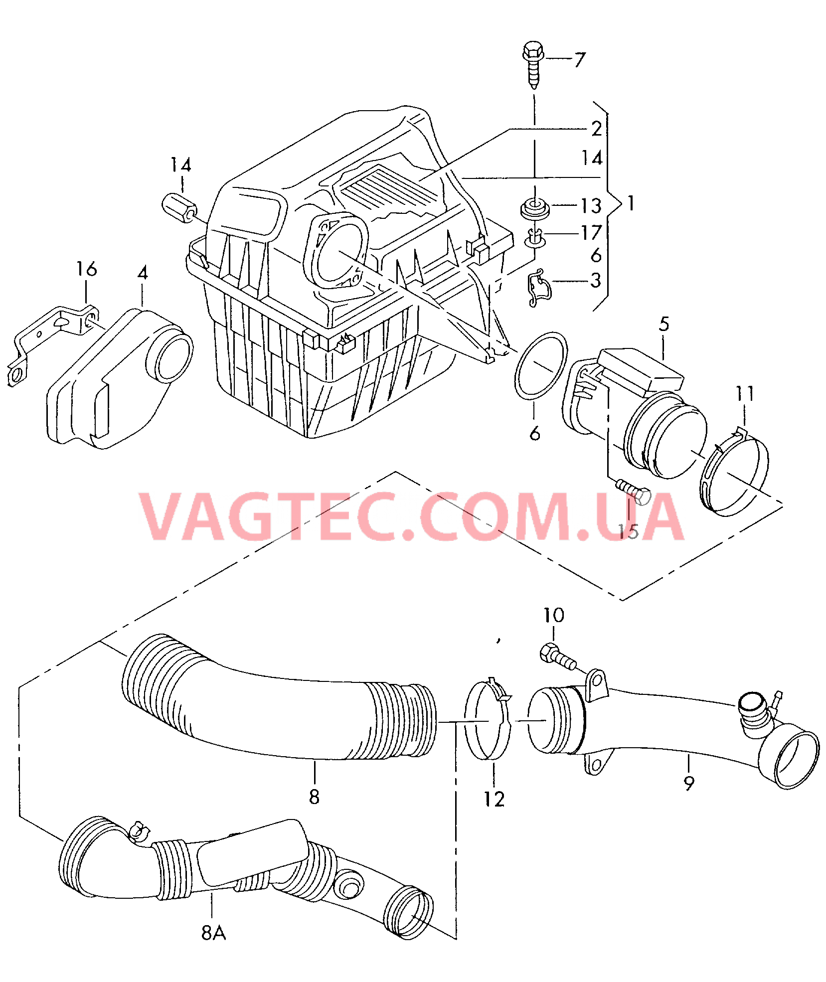 Воздушный фильтр  для VOLKSWAGEN Transporter 2001