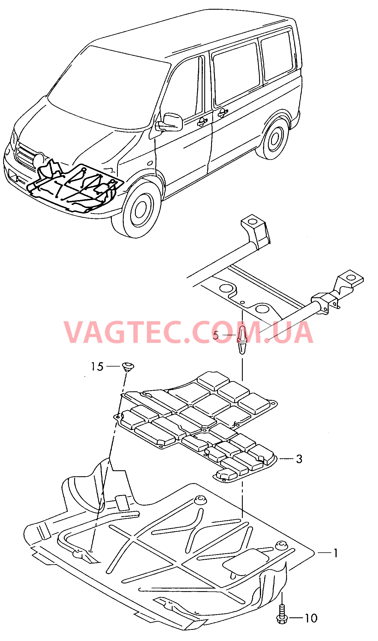 Шумоизоляция  для VOLKSWAGEN Transporter 2010-3