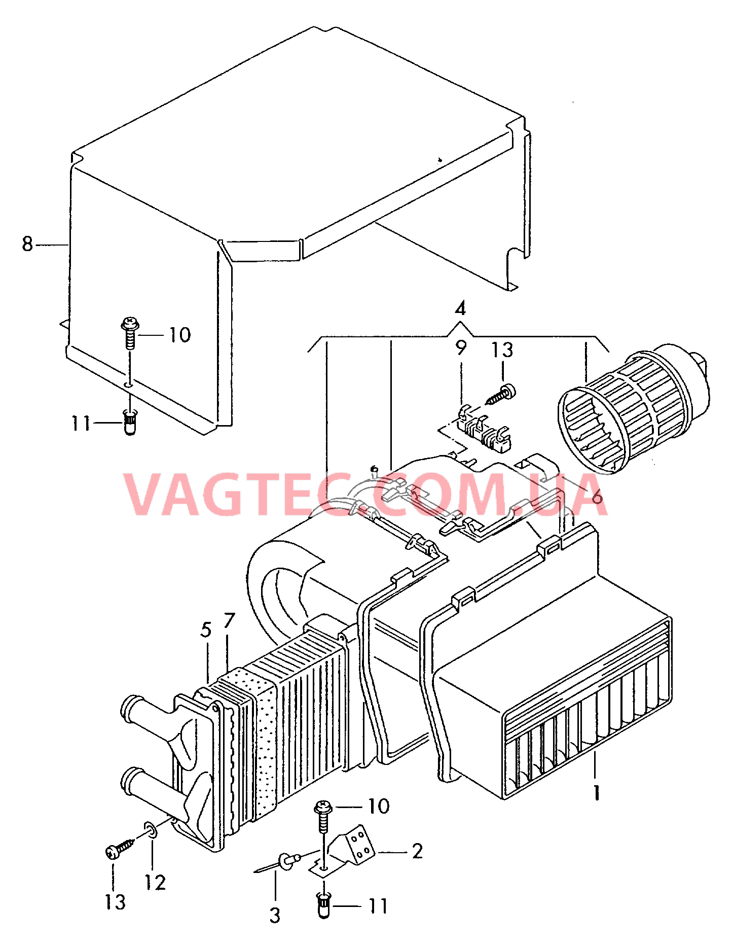 Отопление дополнительное в салоне  для VOLKSWAGEN Transporter 2010-1