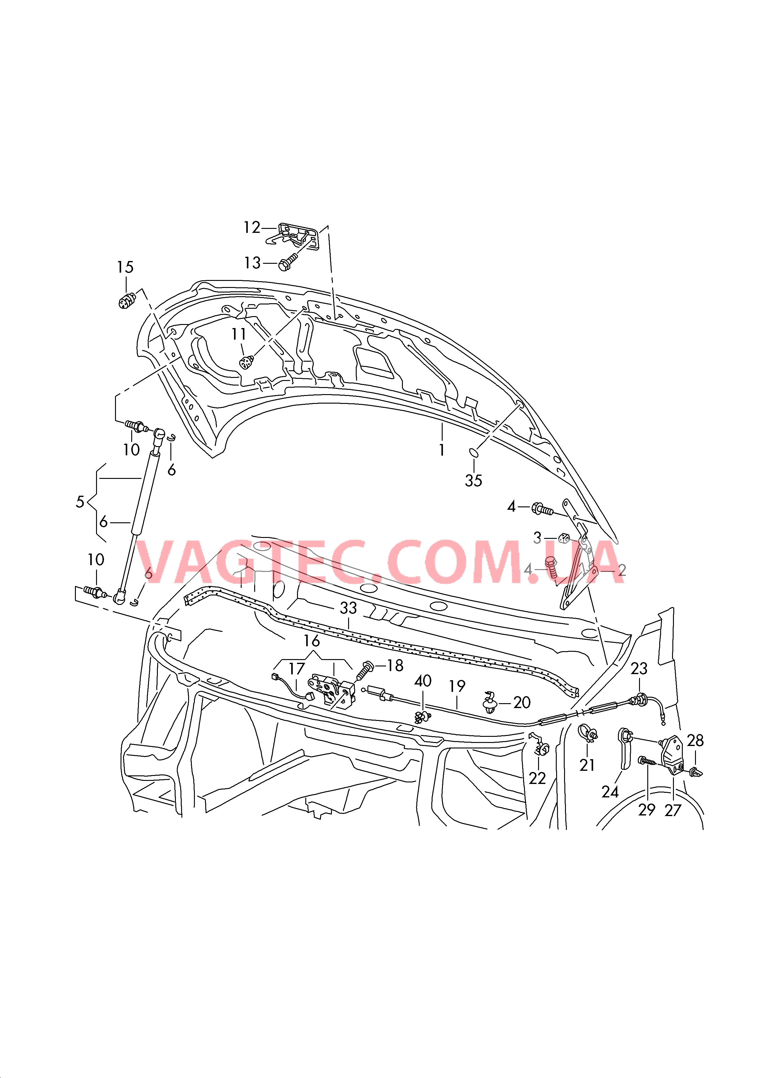 Капот  для VOLKSWAGEN Transporter 2018-1