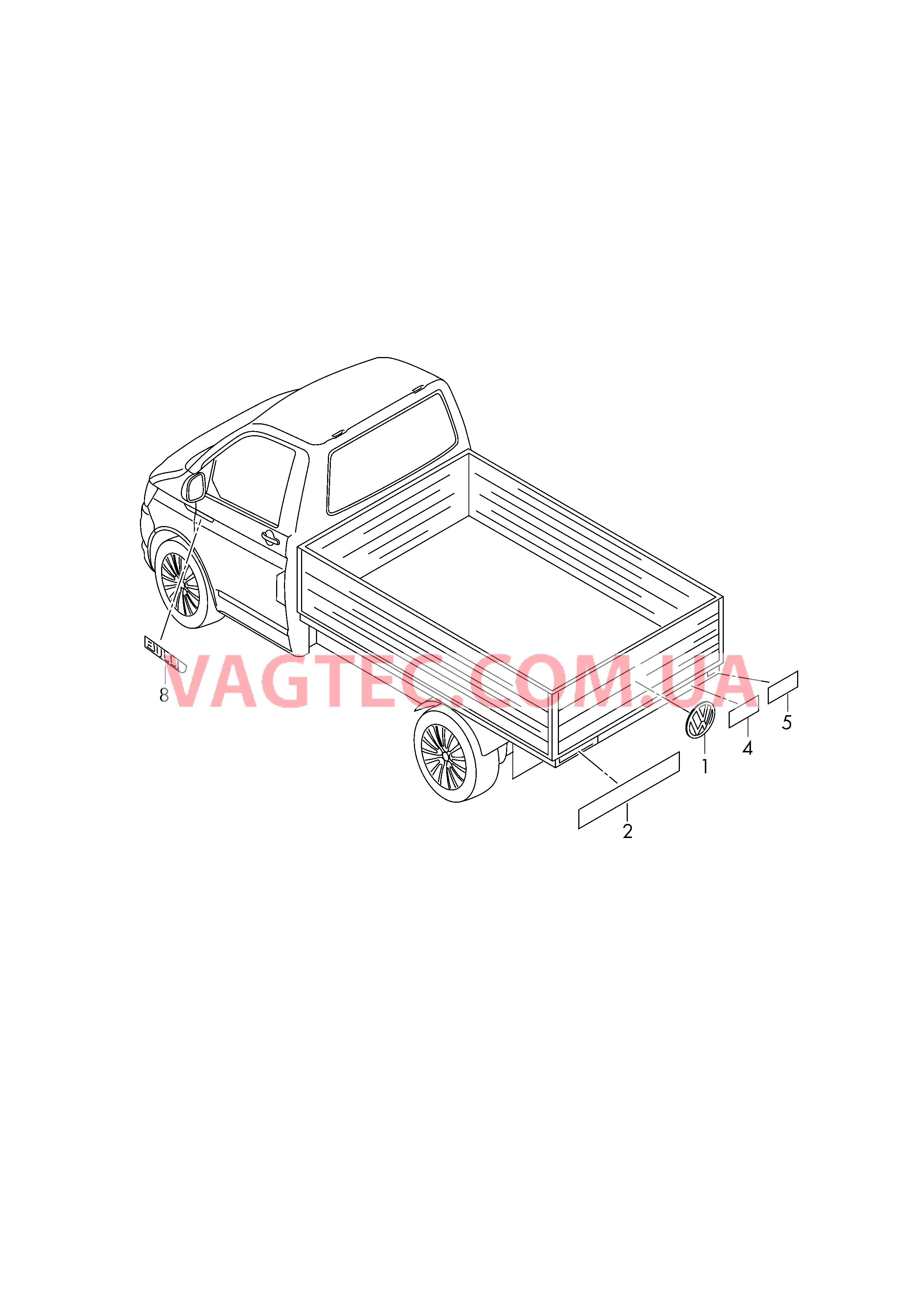 Надписи  для VOLKSWAGEN Transporter 2017-1