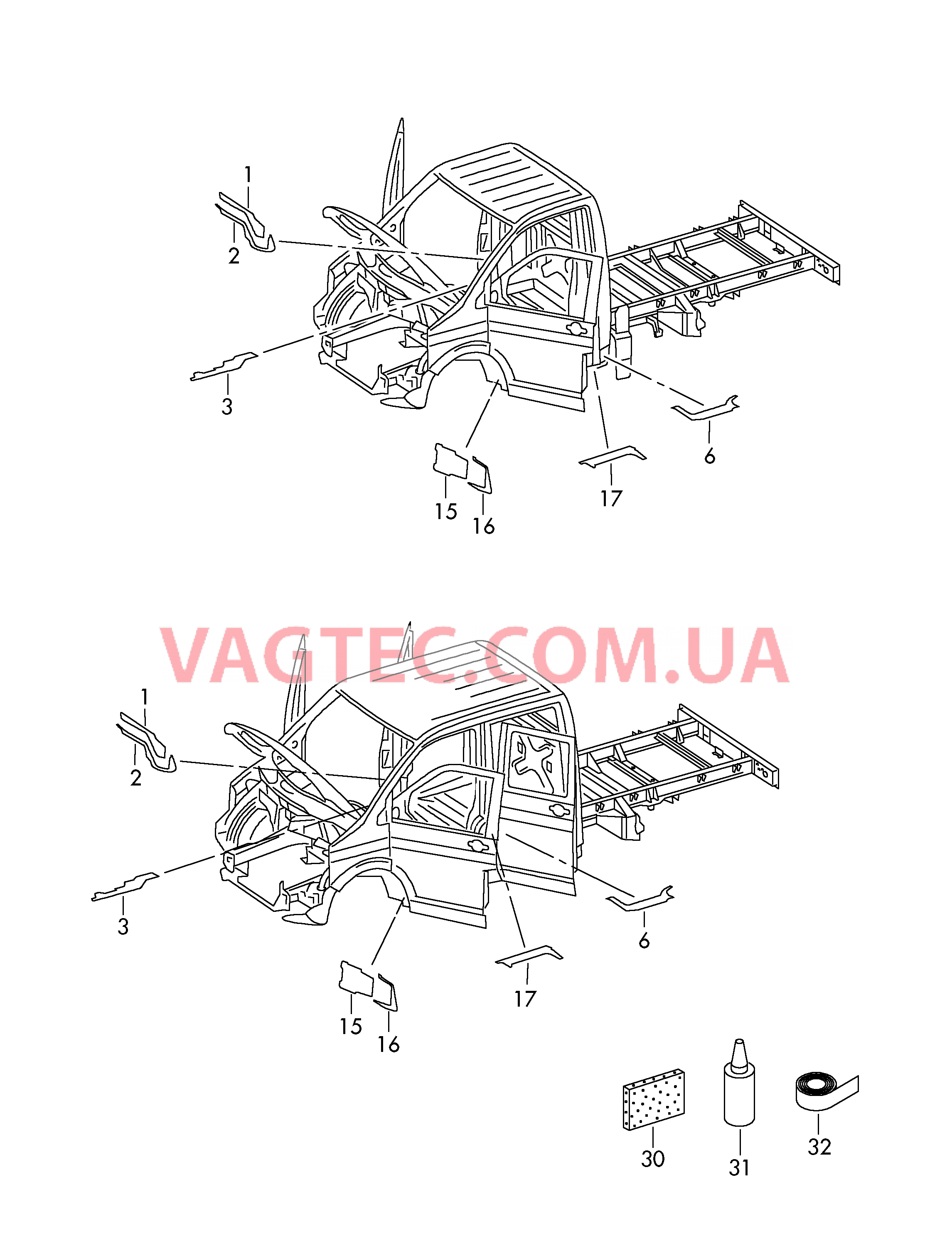 Шумоизоляция Бутиловый уплотнительный шнур  для VOLKSWAGEN Transporter 2017-1