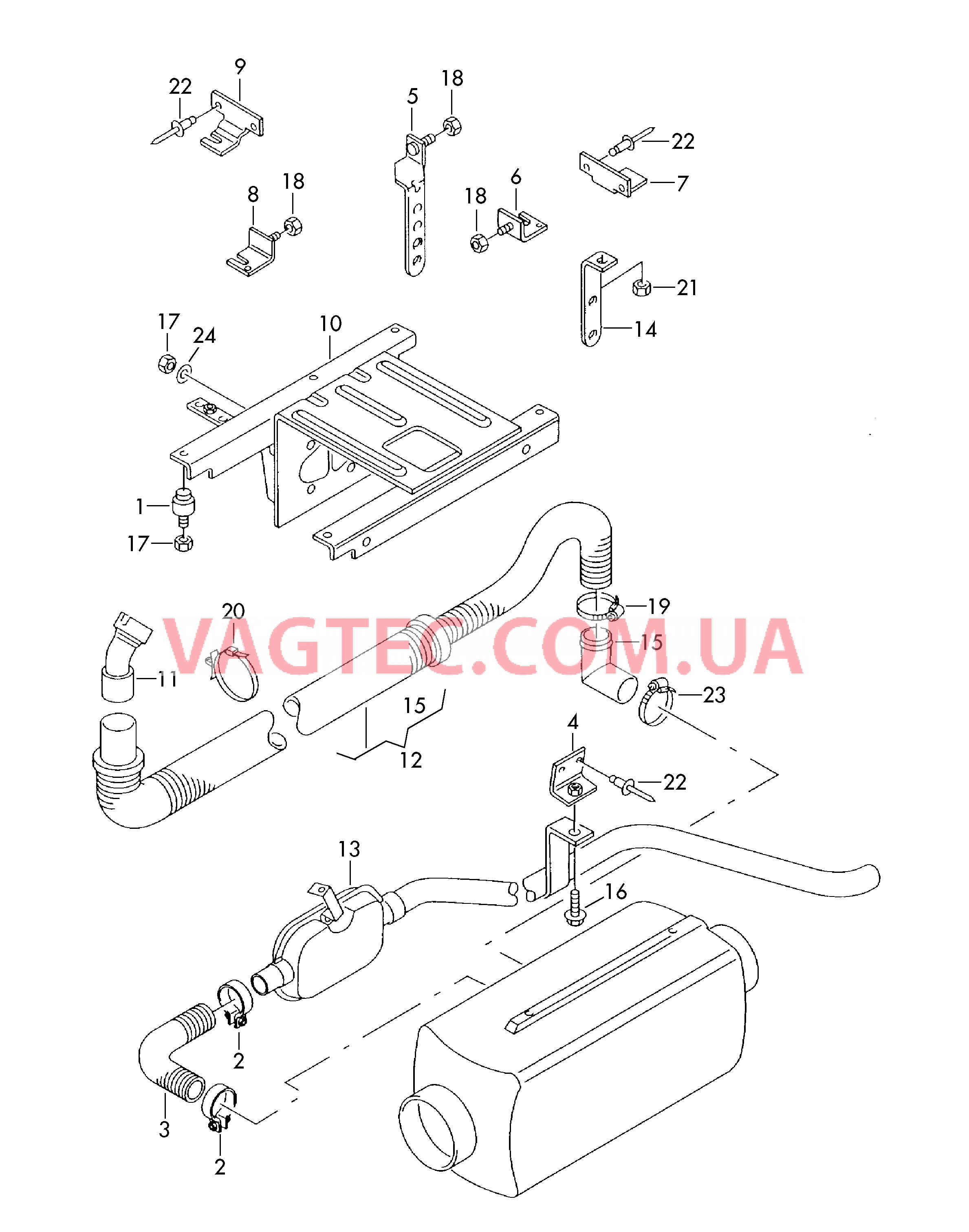 Автономный отопитель Отопитель  для VOLKSWAGEN Transporter 2004