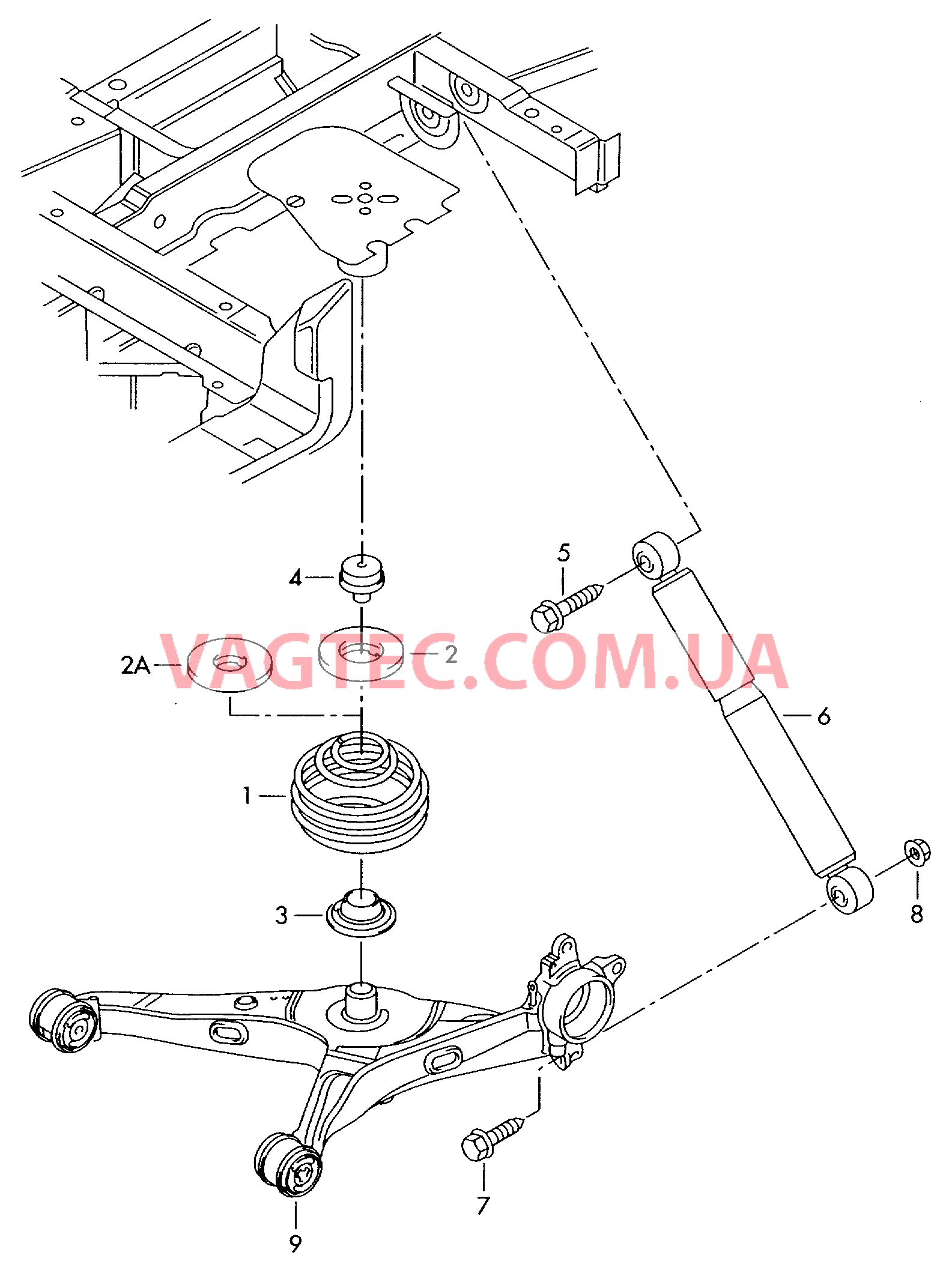 Подвеска Амортизатор  для VOLKSWAGEN Transporter 2010