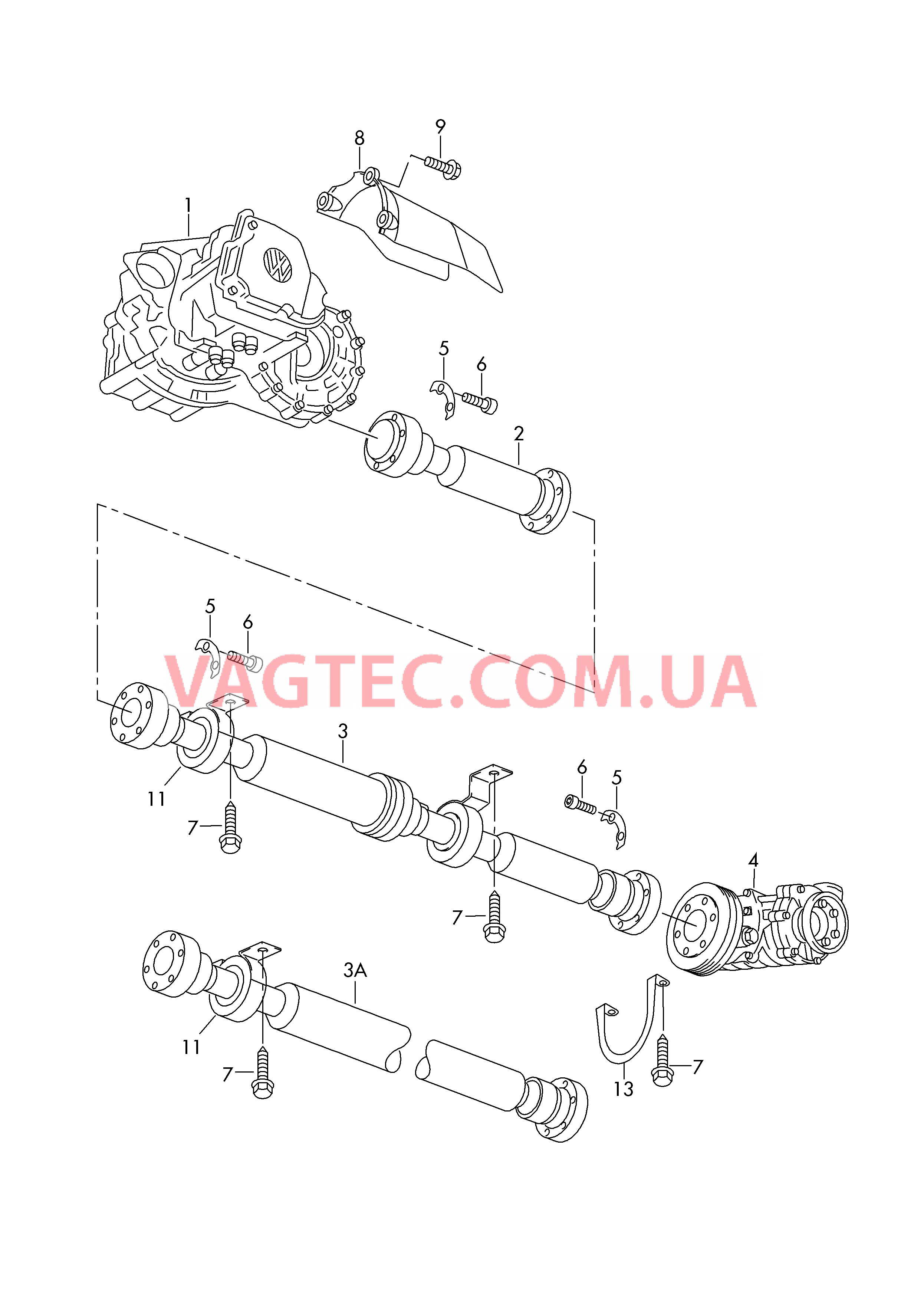 Карданный вал  для VOLKSWAGEN Transporter 2018-1