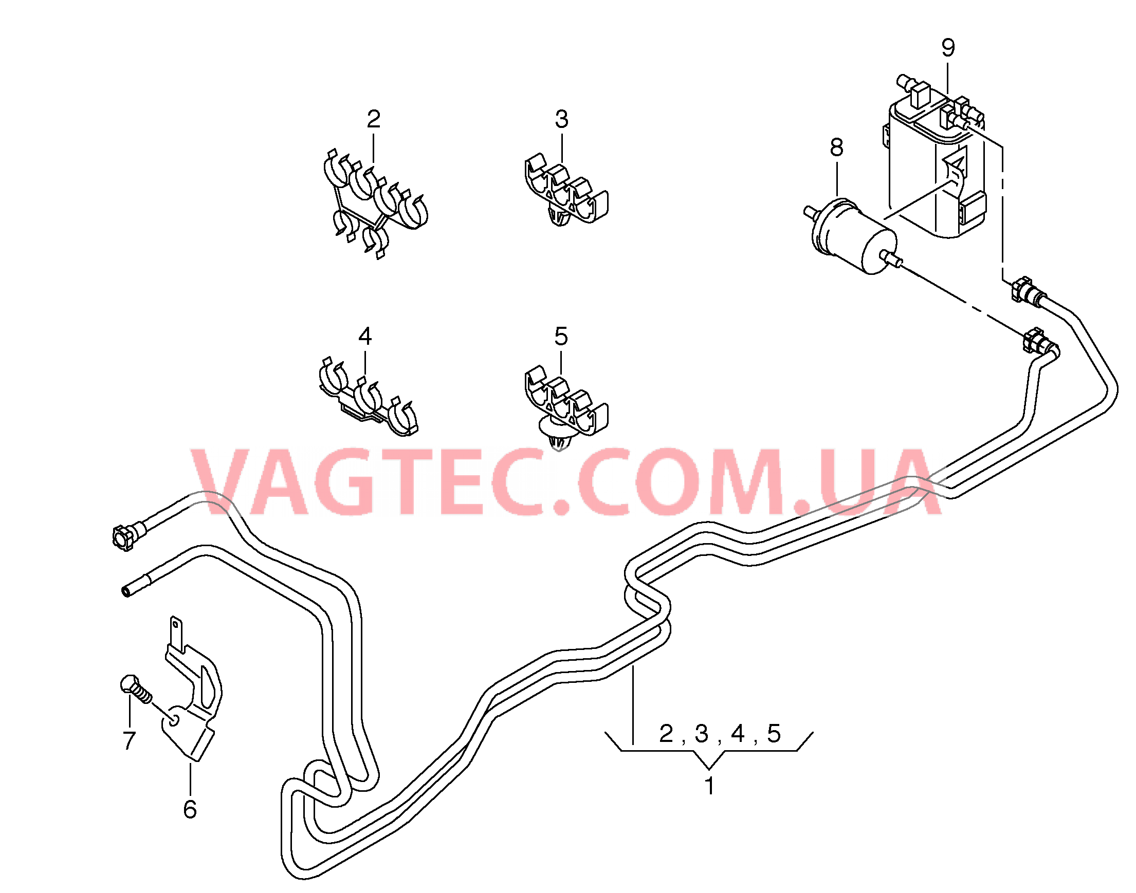 Топливопровод  для VOLKSWAGEN Transporter 2015-1