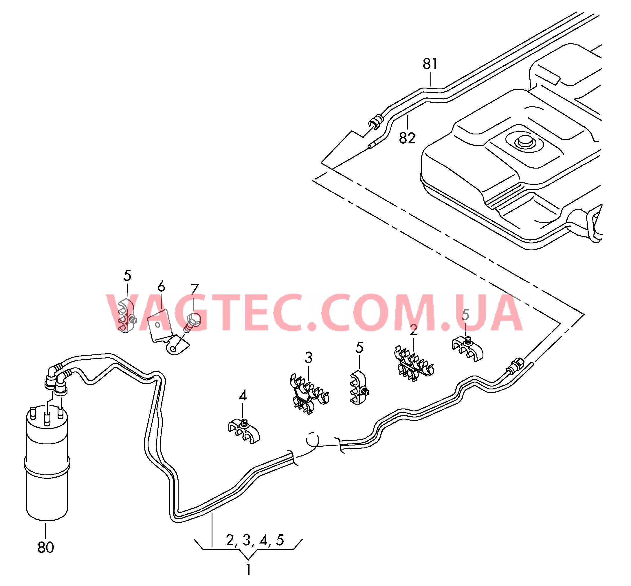 Топливопровод  для VOLKSWAGEN Transporter 2012-1