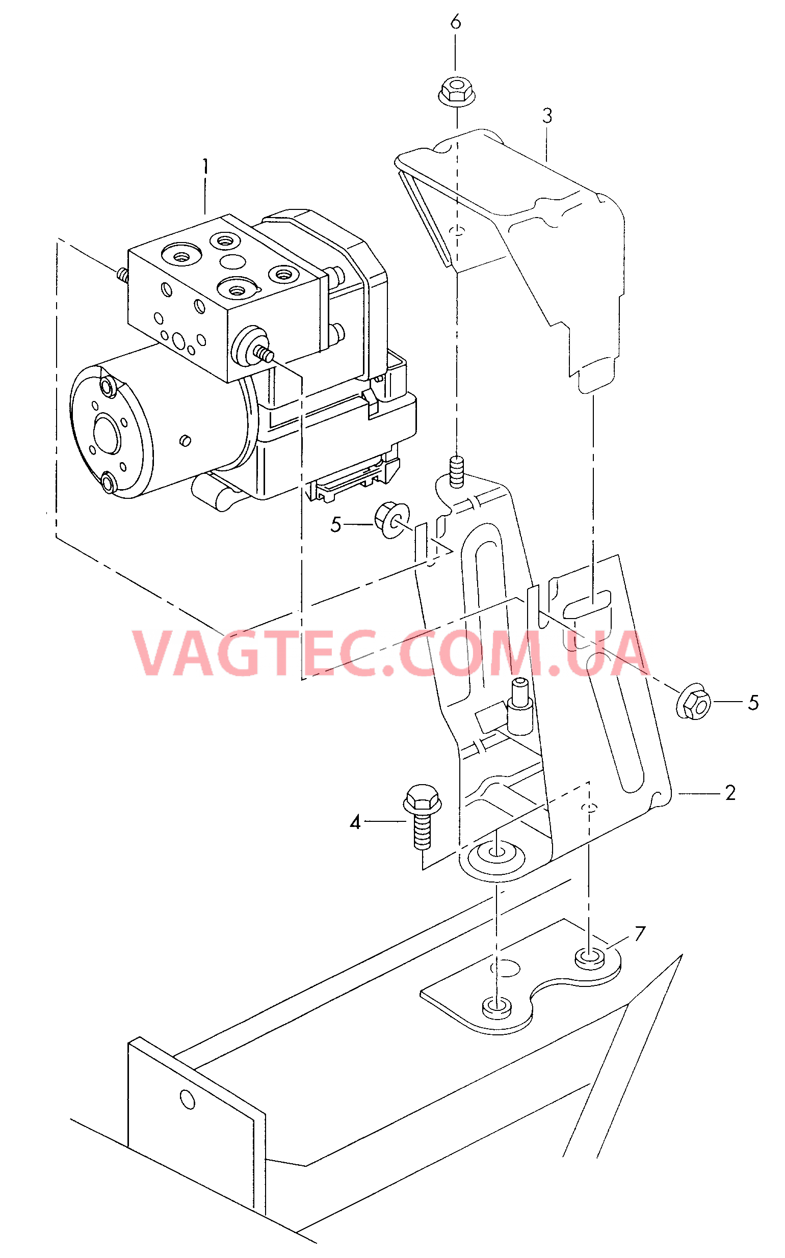 Cистема                 -ABS-  для VOLKSWAGEN Transporter 2001