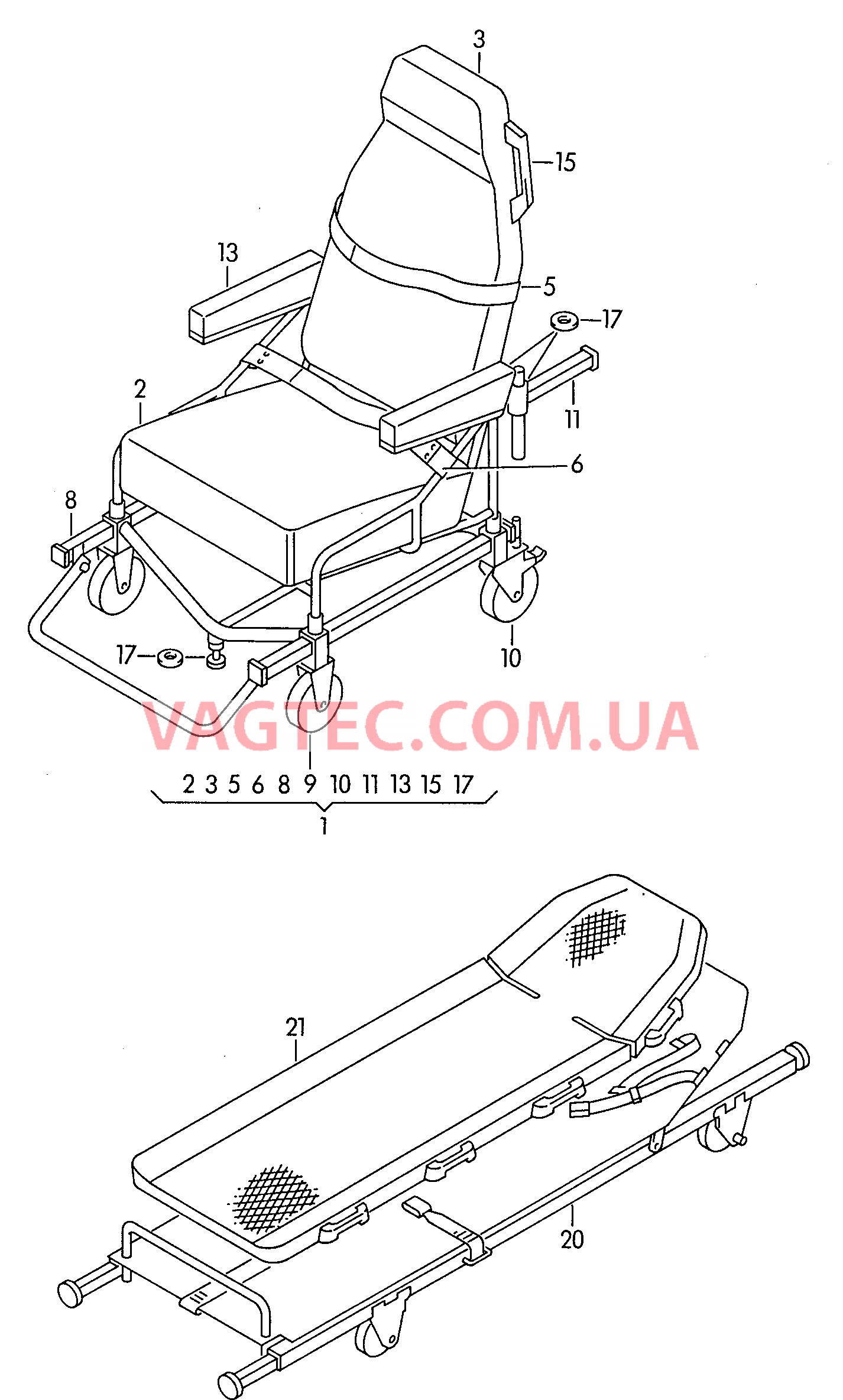 Cписок генераторов  для VOLKSWAGEN Transporter 2003