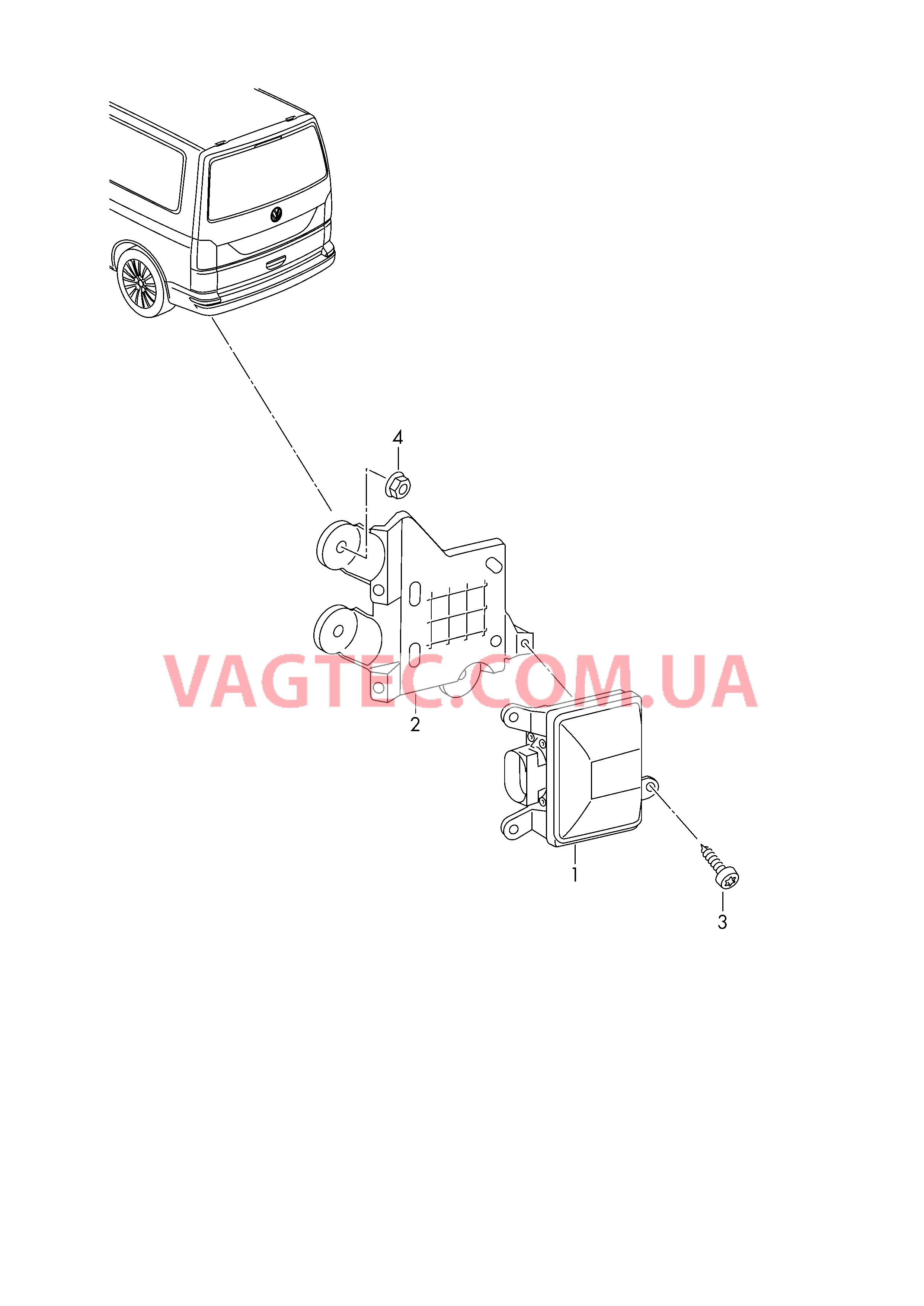 Блок управления ассистента смены полосы движ.  для VOLKSWAGEN Transporter 2016