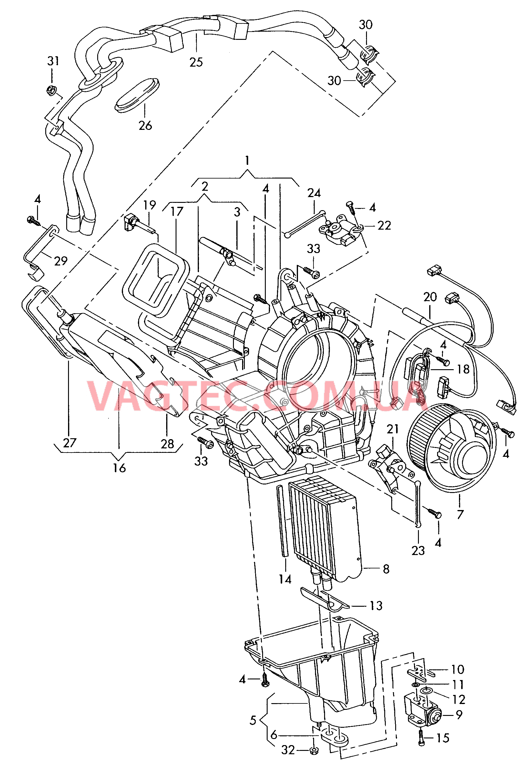 Отопление Кондиционер для салона  для VOLKSWAGEN Transporter 2010-2