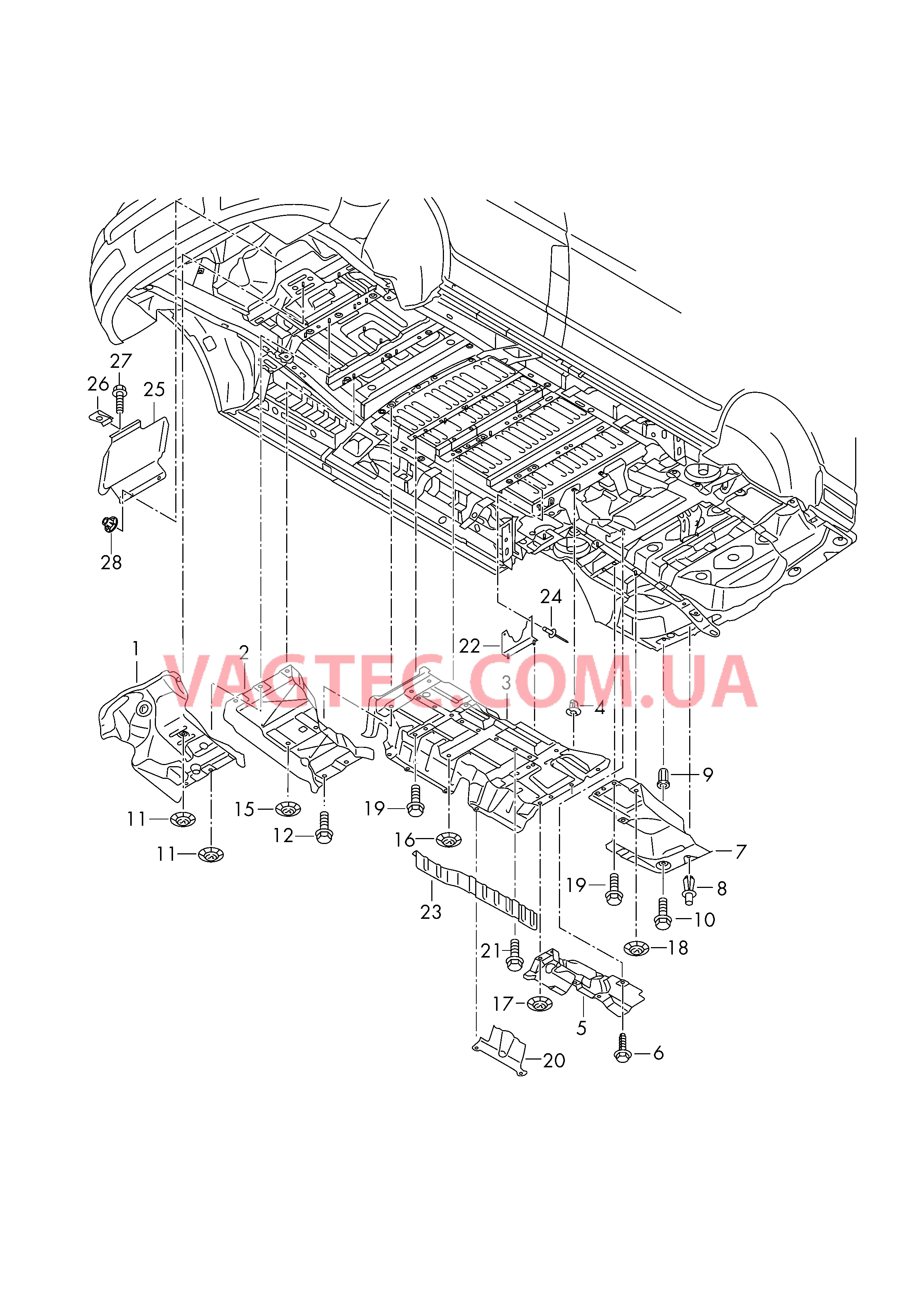 Теплозащитный экран  для VOLKSWAGEN Transporter 2012-1