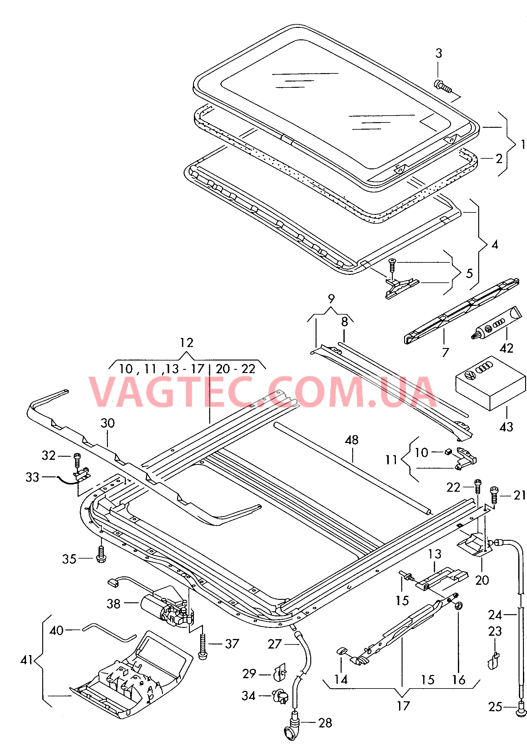 Люк  для VOLKSWAGEN Transporter 2016