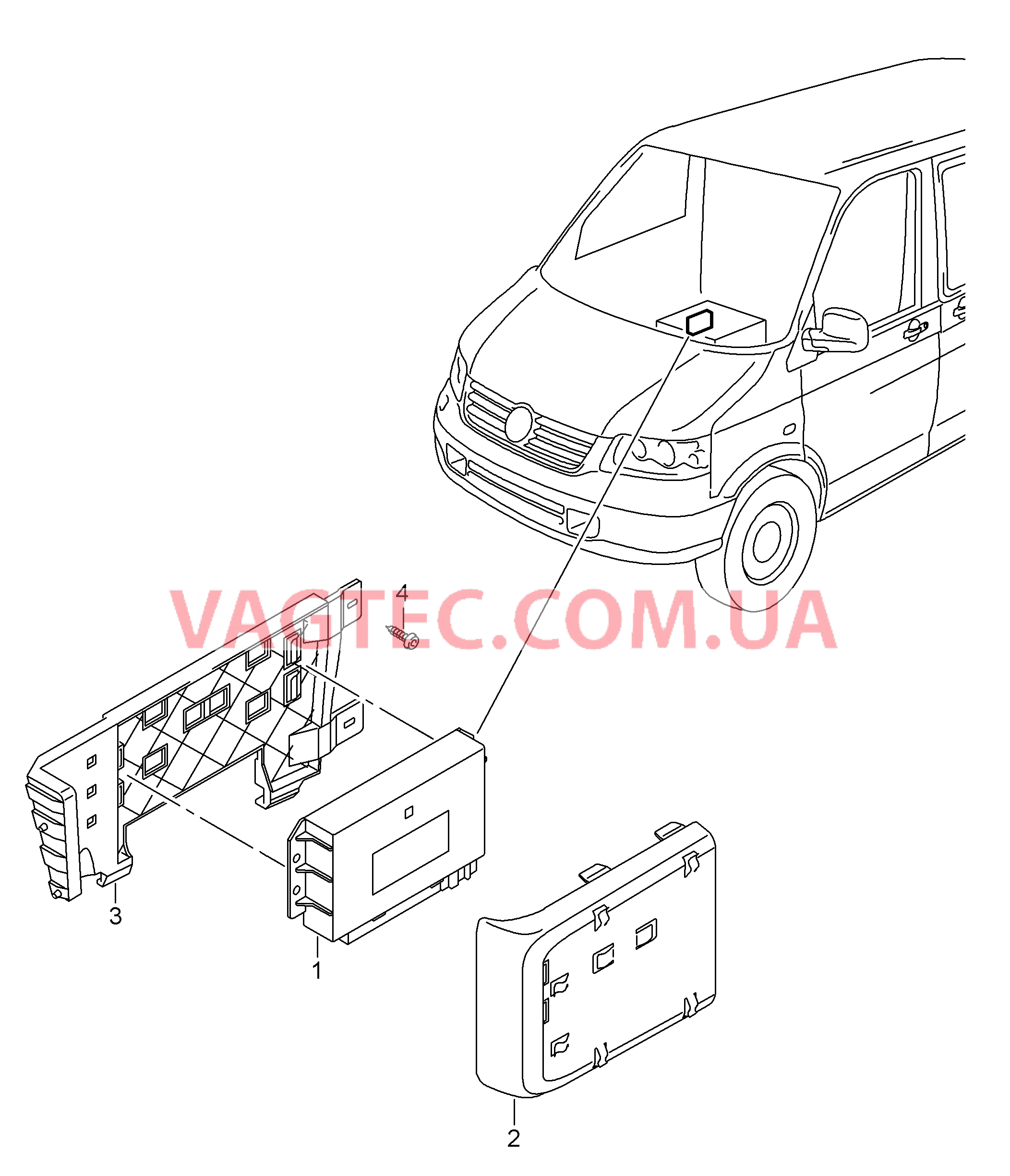 Блок управления для спец.а/м для а/м в спец.комплектации  для VOLKSWAGEN Transporter 2015-1