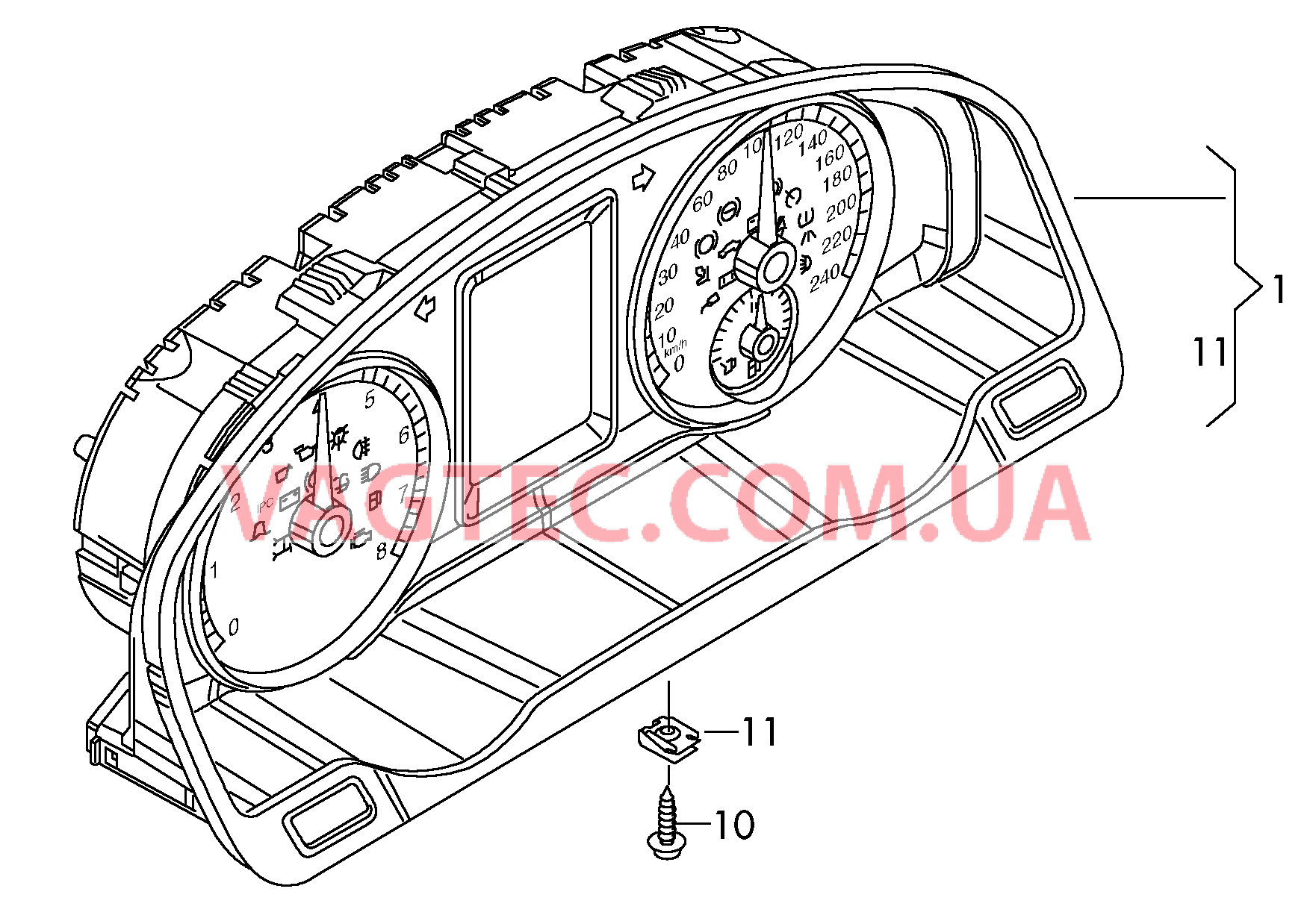 Комбинация приборов  D - 26.05.2014>> для VOLKSWAGEN Transporter 2012