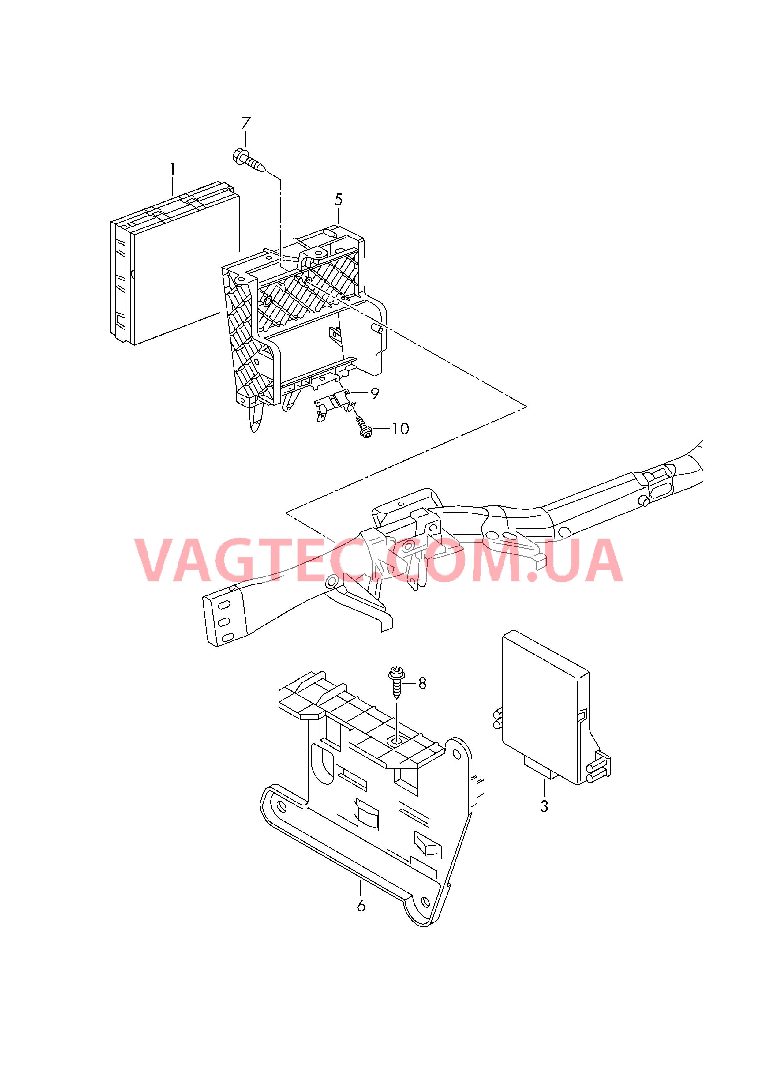 БУ (BCM) систем комфорта, межсетевого интерфейса и бортовой сети  для VOLKSWAGEN Transporter 2010-2