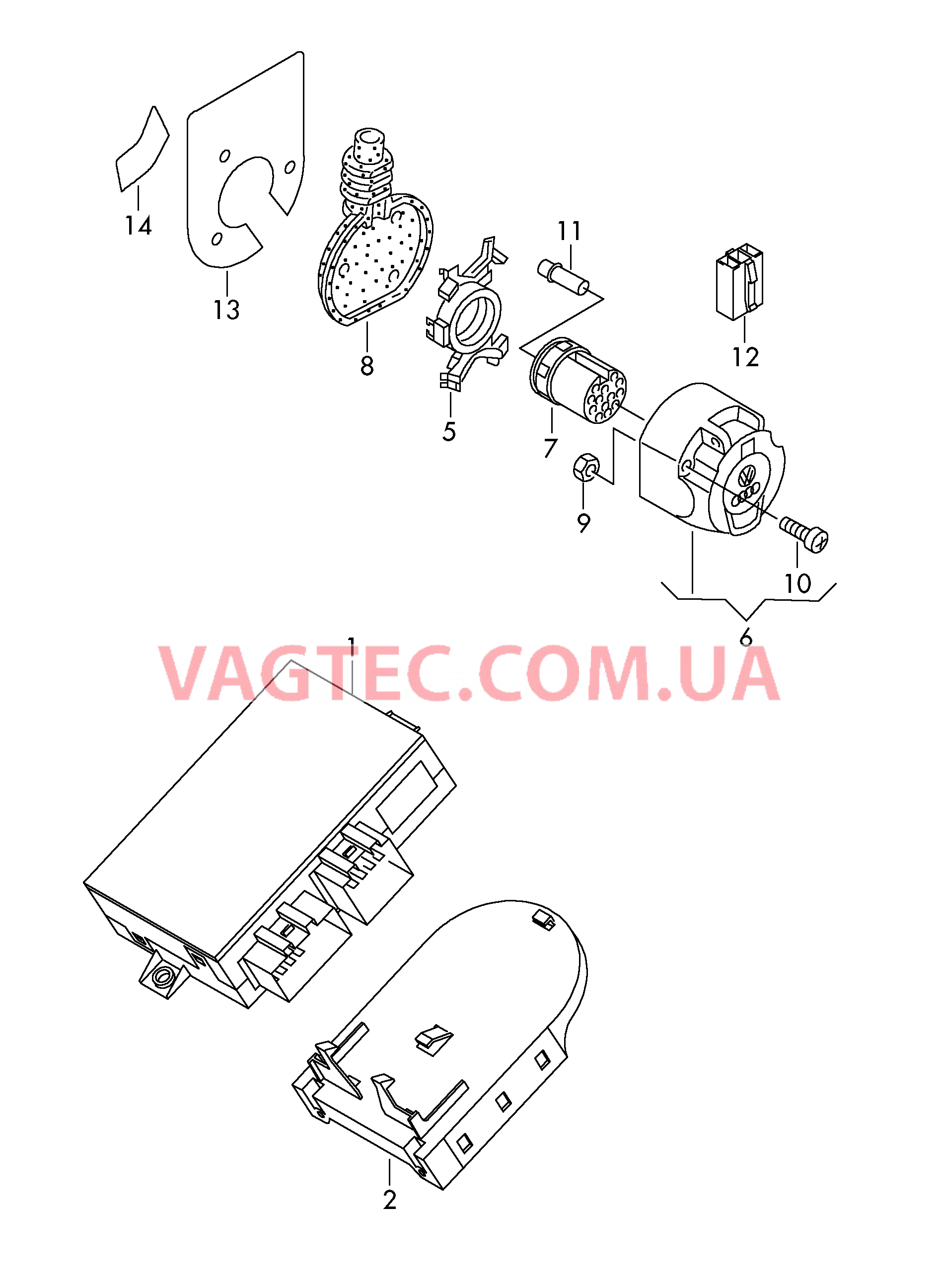 Электрические детали для прицепа  для VOLKSWAGEN Transporter 2014