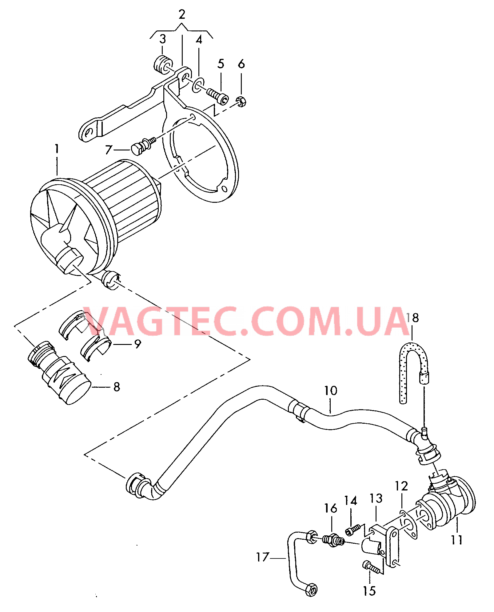 Насос вторичного воздуха  для VOLKSWAGEN Transporter 2004-1