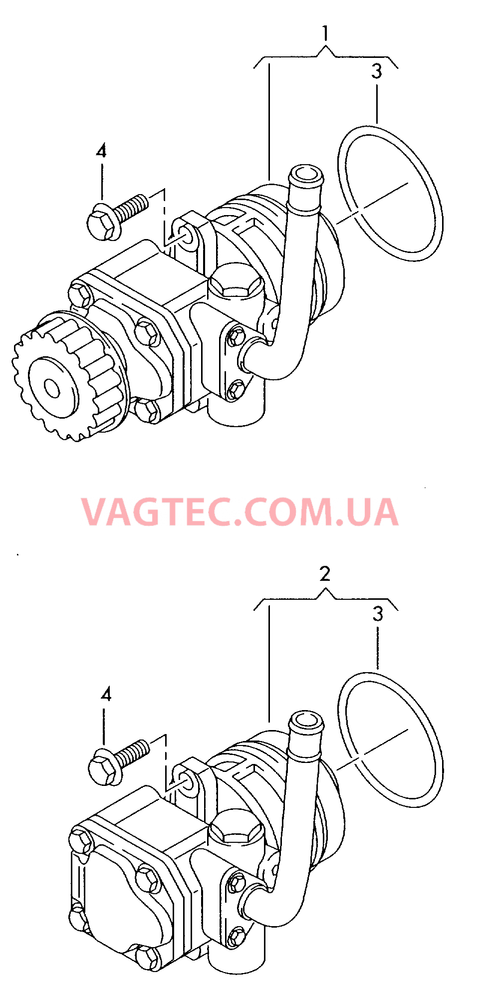 Крыльчатый насос для ГУРа  для VOLKSWAGEN Transporter 2006