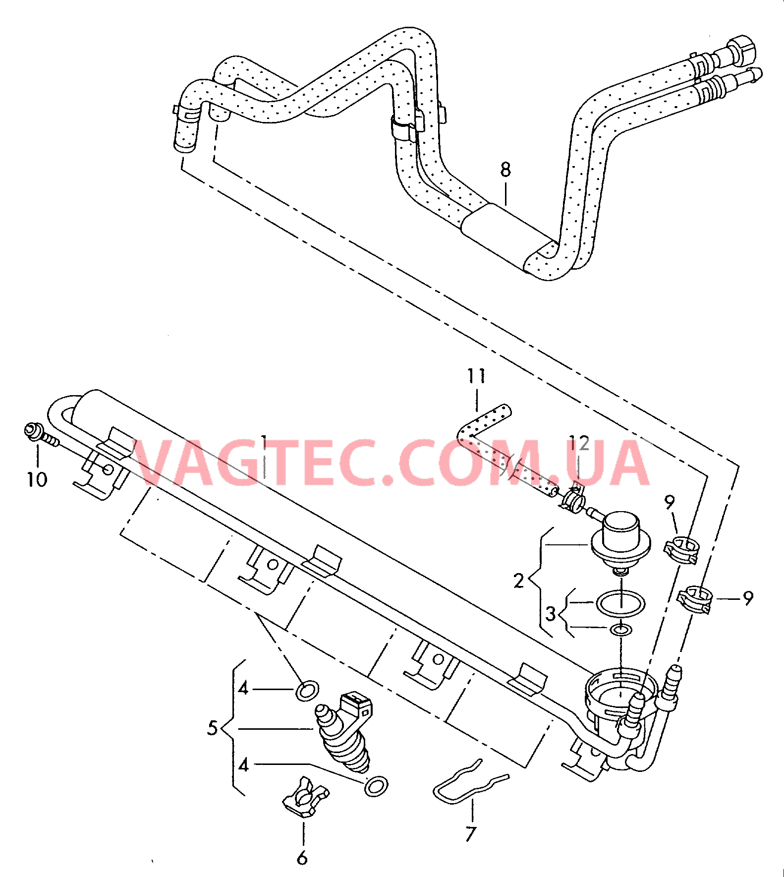 Распределитель топлива  для VOLKSWAGEN Transporter 2003-1