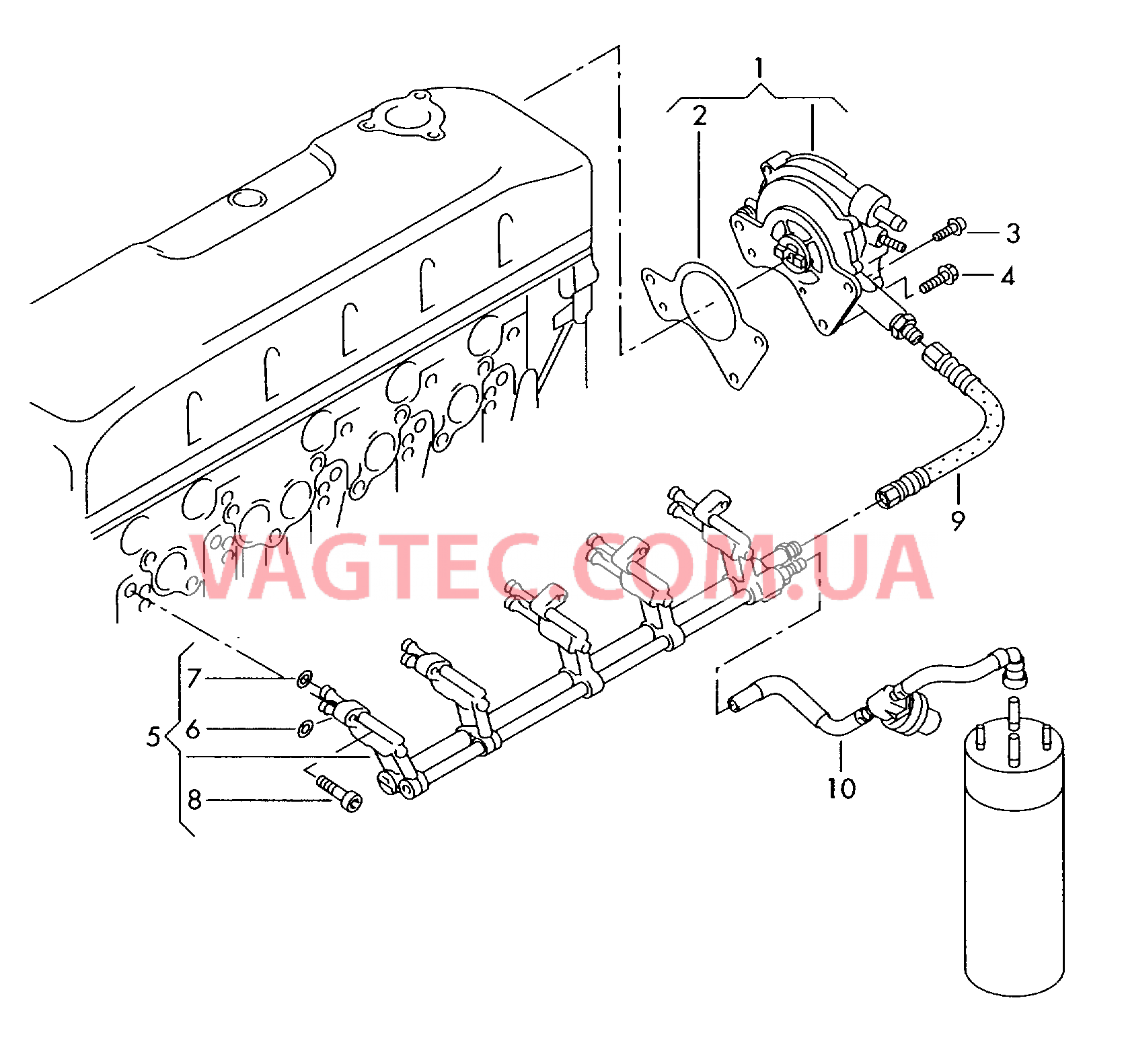 Топливный насос Распределитель топлива  для VOLKSWAGEN Transporter 2005