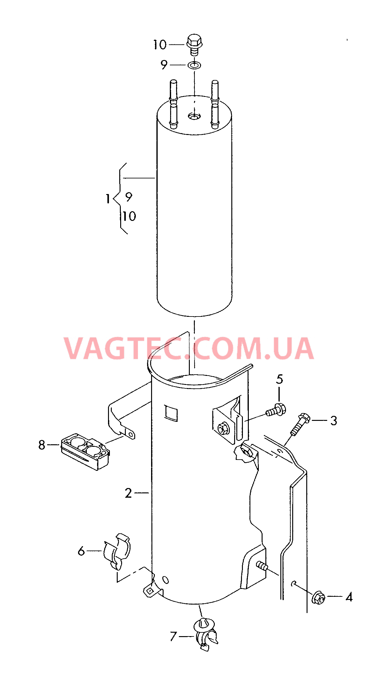 Топливный фильтр  F 7H-5-025 001>>* для VOLKSWAGEN Transporter 2003-2