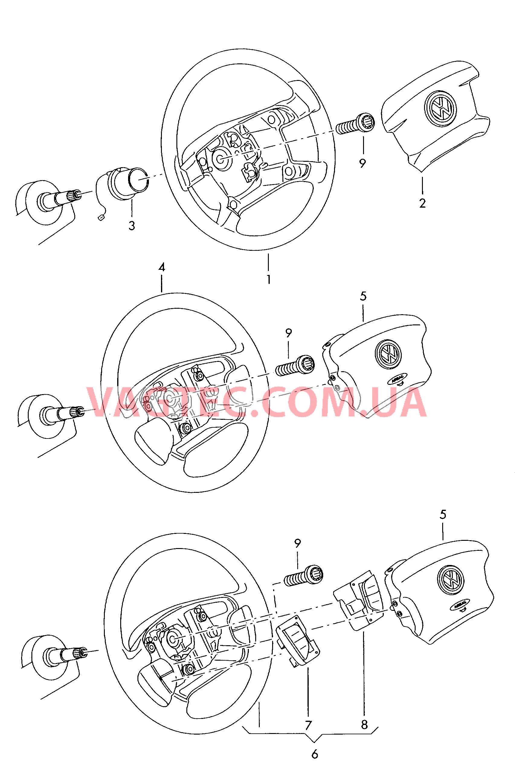 Рулевое колесо  для VOLKSWAGEN Transporter 2006