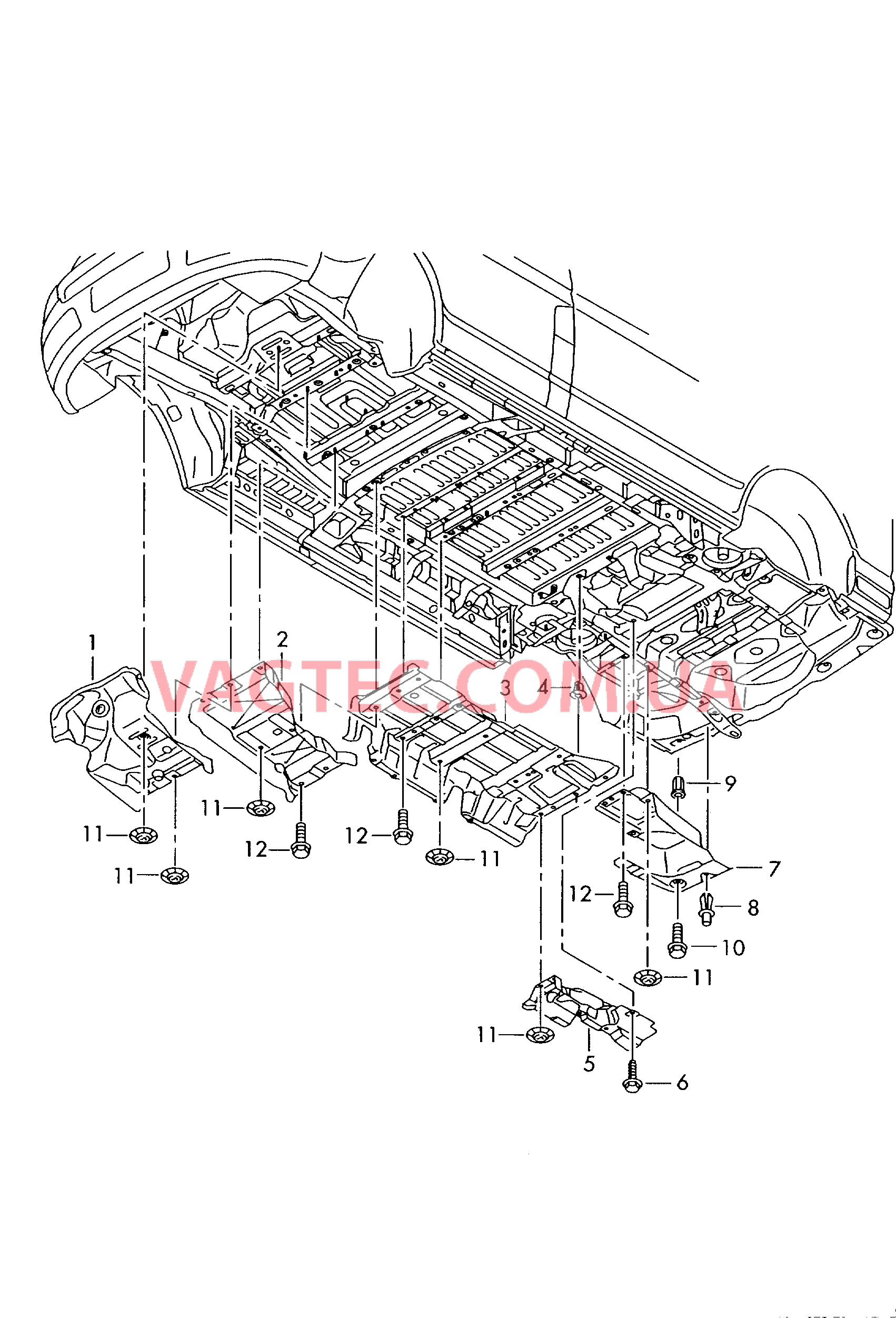 Теплозащитный экран  для VOLKSWAGEN Transporter 2006