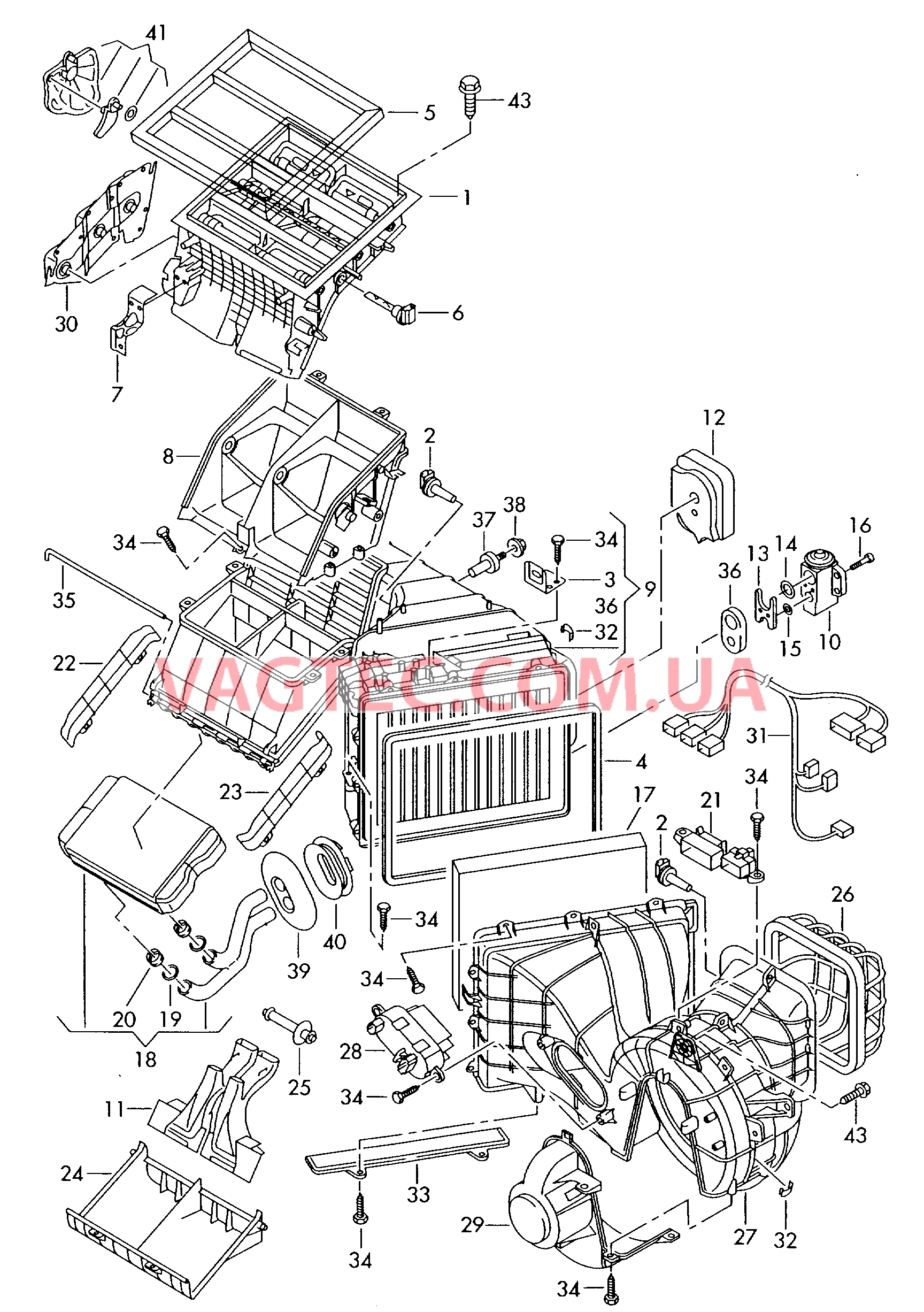 Кондиционер  для VOLKSWAGEN Transporter 2003-1