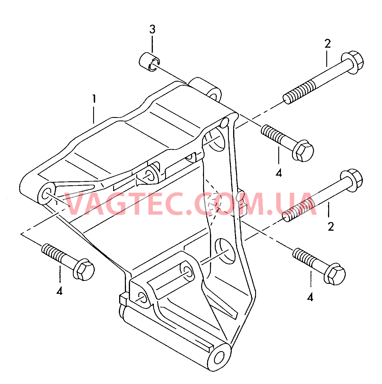 Кронштейн генератора  для VOLKSWAGEN Transporter 2003-2