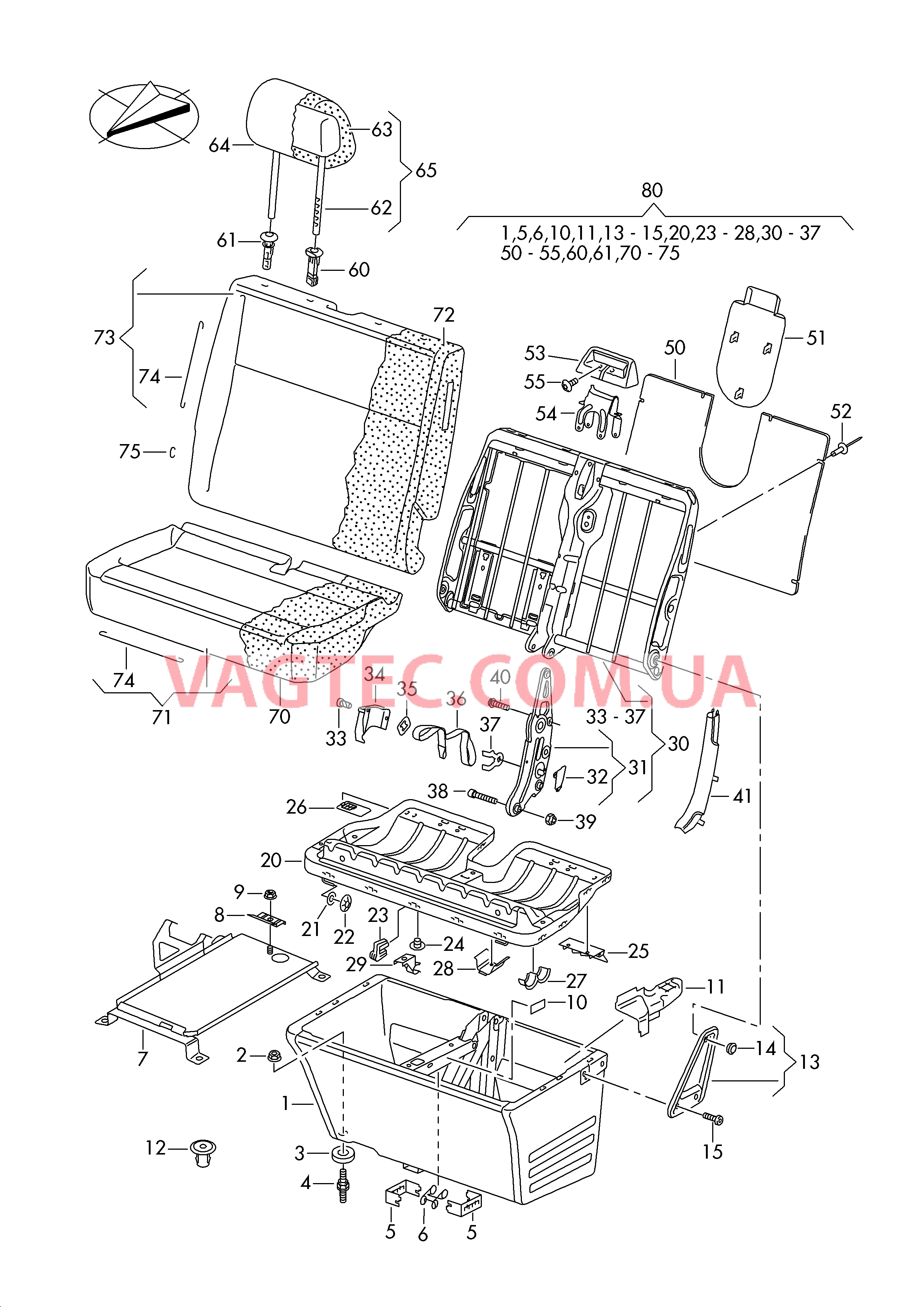 Сиденье Кабина  для VOLKSWAGEN Transporter 2008-1