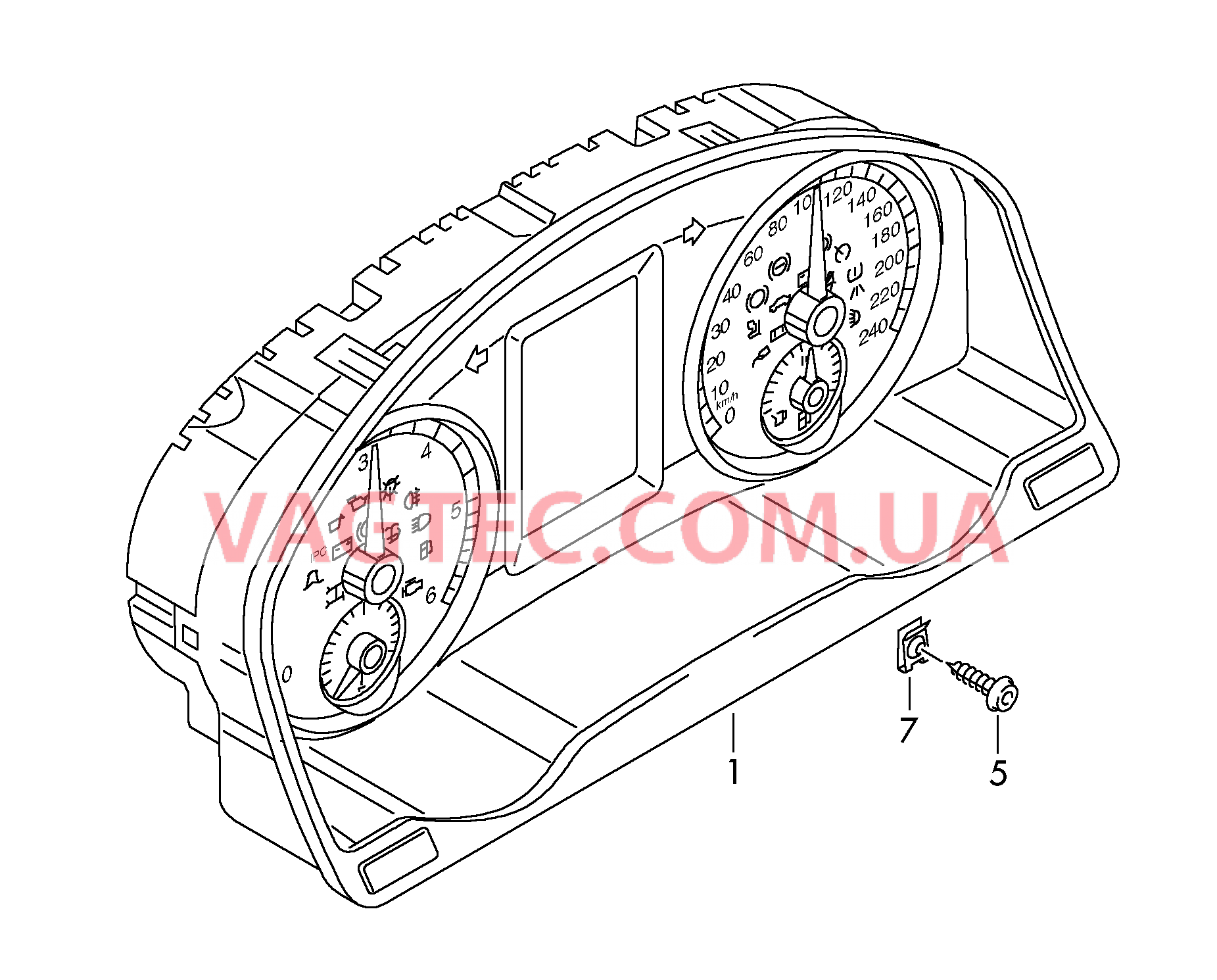 Комбинация приборов  D - 26.05.2014>> для VOLKSWAGEN Caddy 2011-1