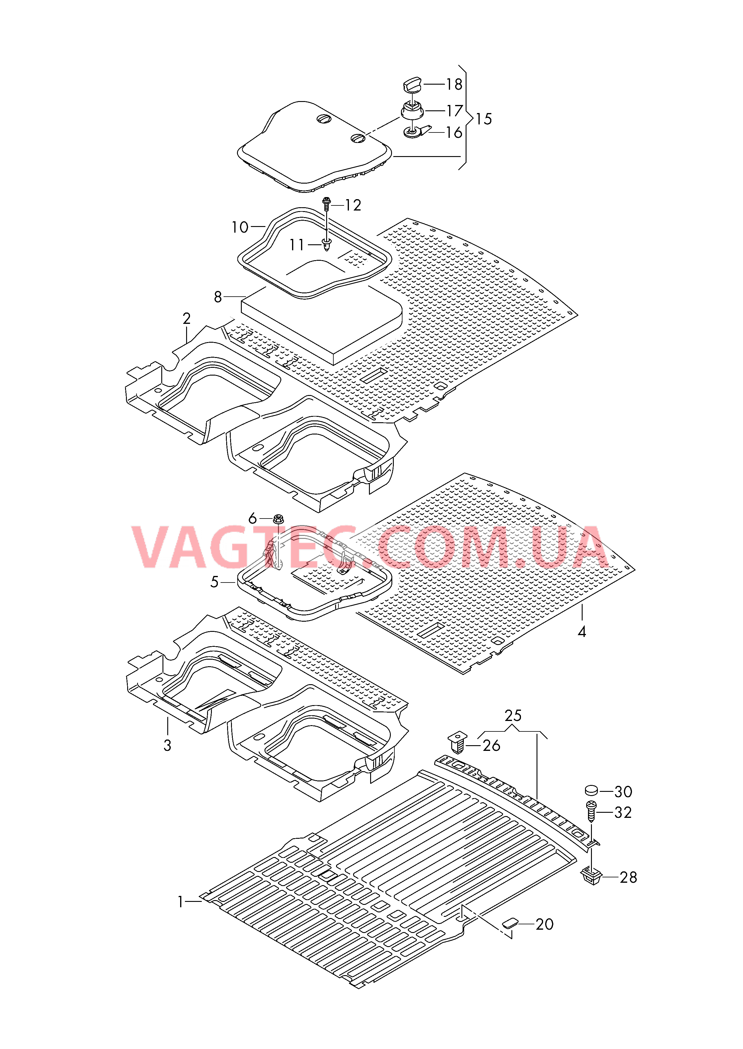 Коврики Накладка для кронштейна замка  для VOLKSWAGEN Caddy 2012