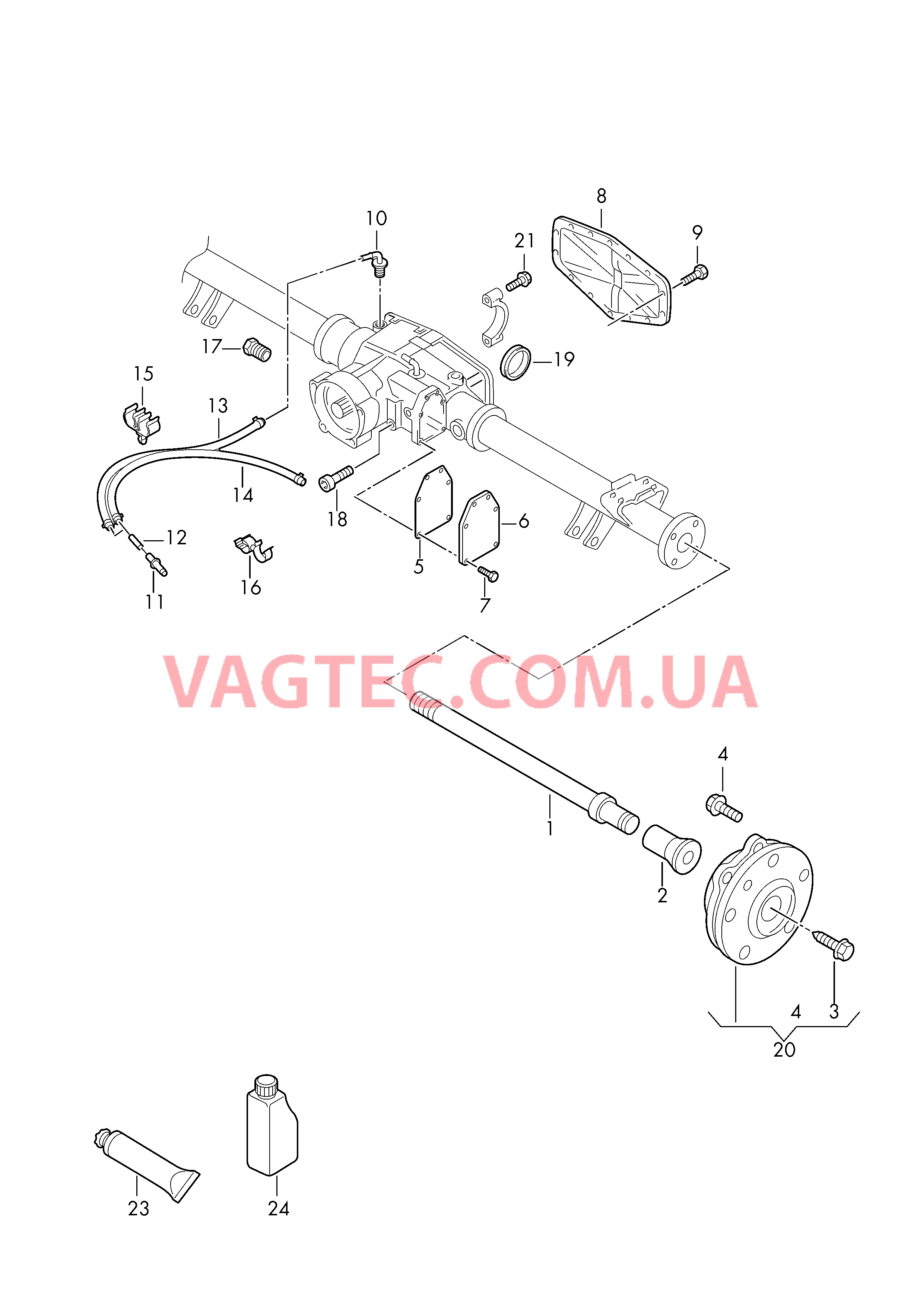 Вал привода задних колес Подшипник ступицы с монтажными деталями  Вентиляционный патрубок  для VOLKSWAGEN Caddy 2019