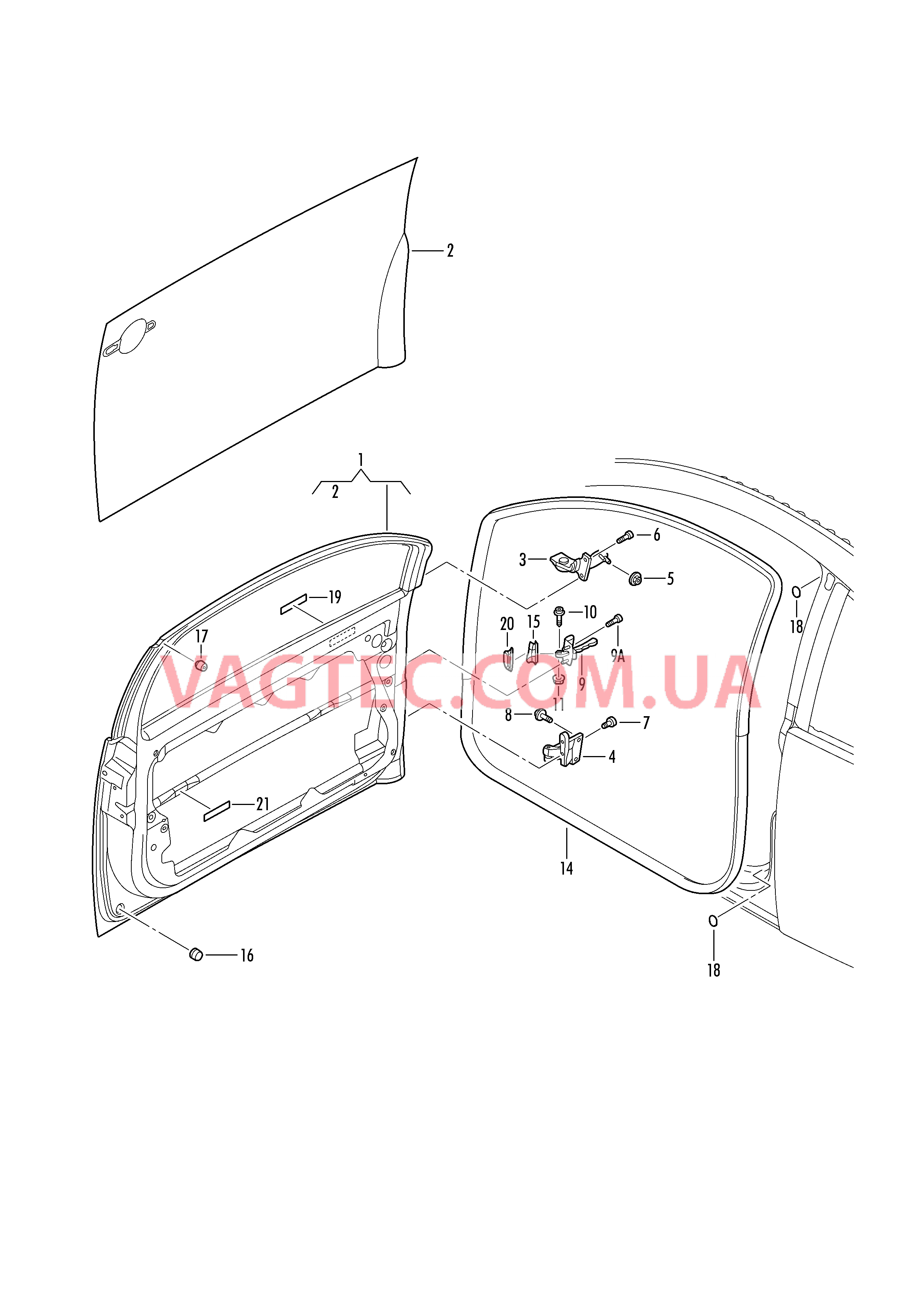 Двери Петля двери Фиксатор двери Уплотнитель двери  для VOLKSWAGEN Beetle 2008