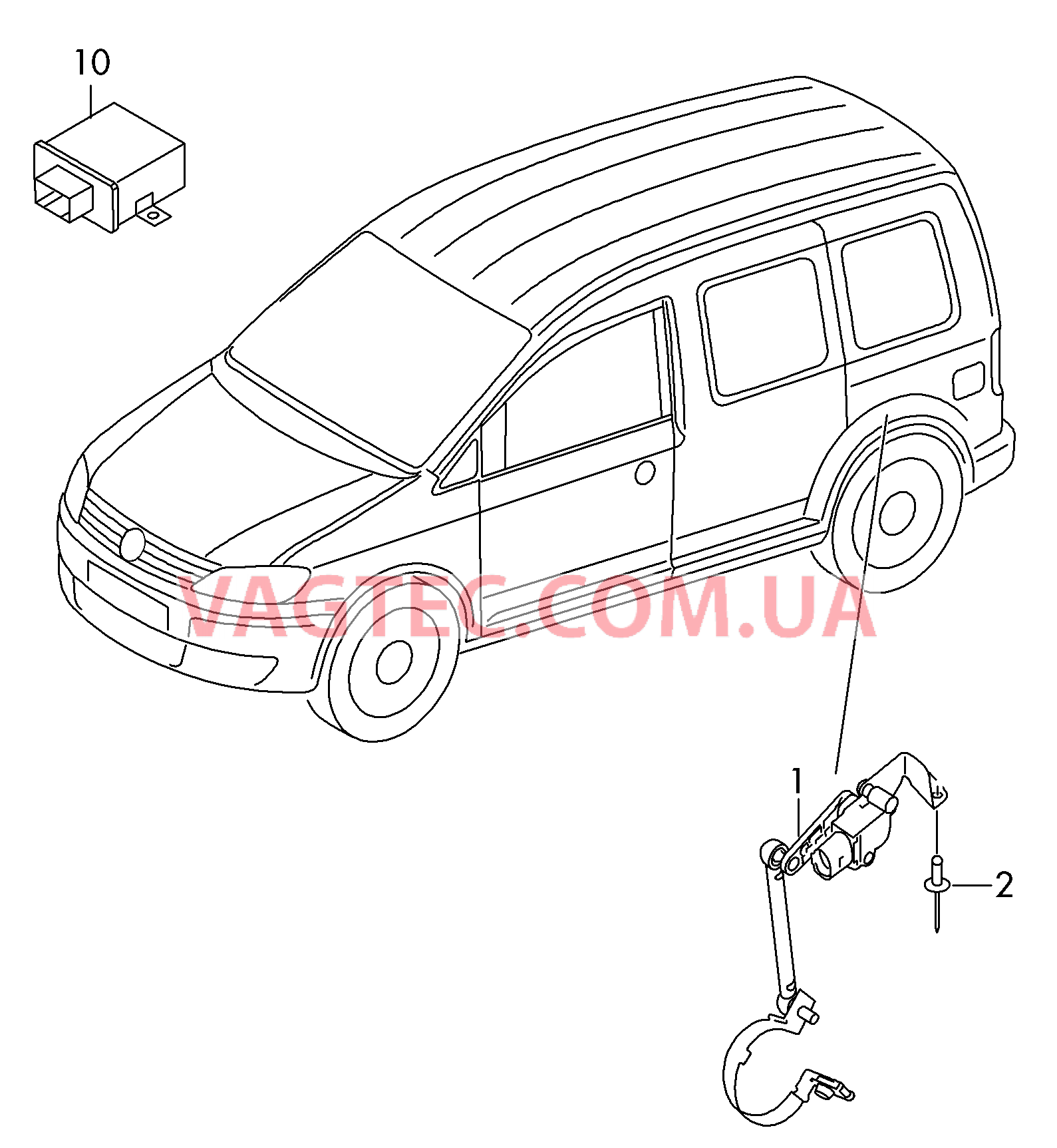 Датчик корректора фар  БУ автоматического корректора фар  для VOLKSWAGEN Caddy 2013