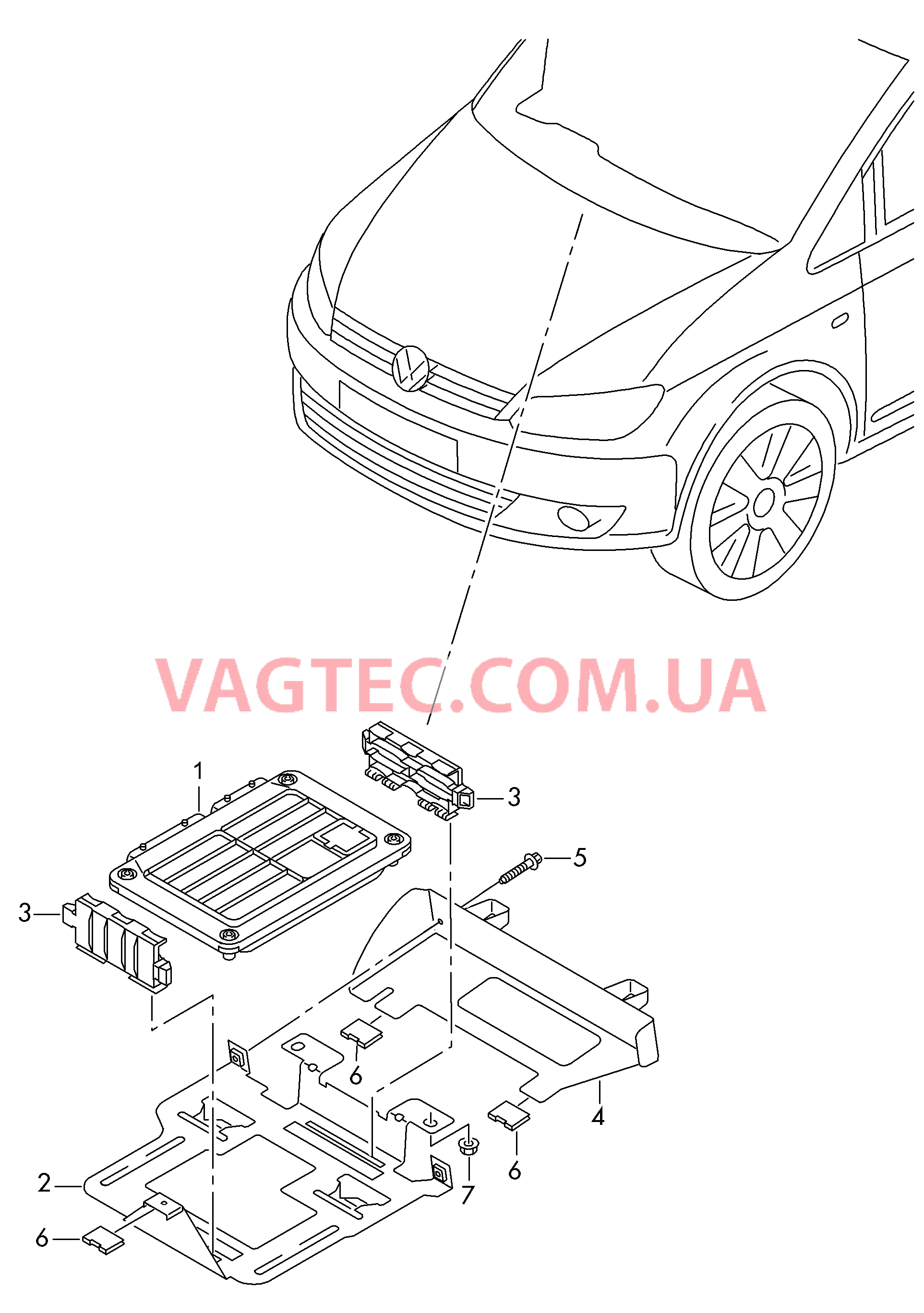 БУ дизельного двигателя Крепёжные детали  для VOLKSWAGEN Caddy 2011-1