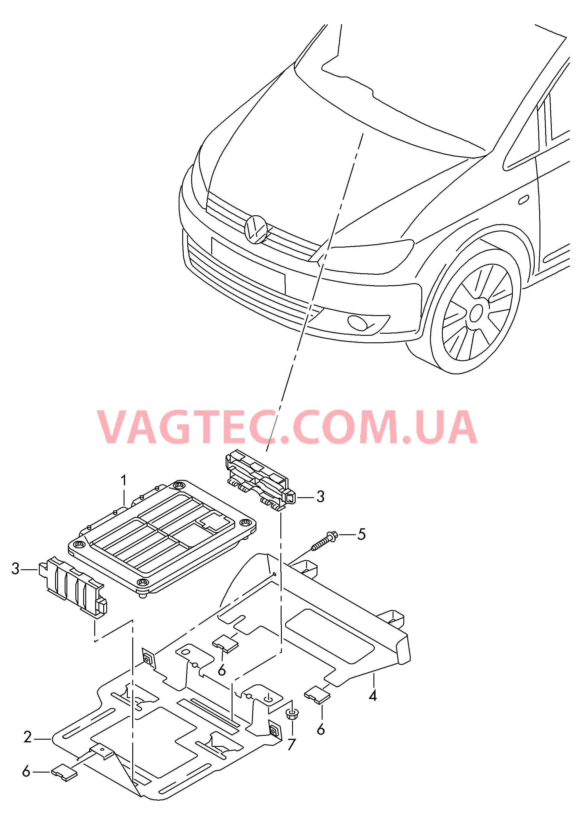 БУ дизельного двигателя Крепёжные детали  для VOLKSWAGEN Caddy 2012