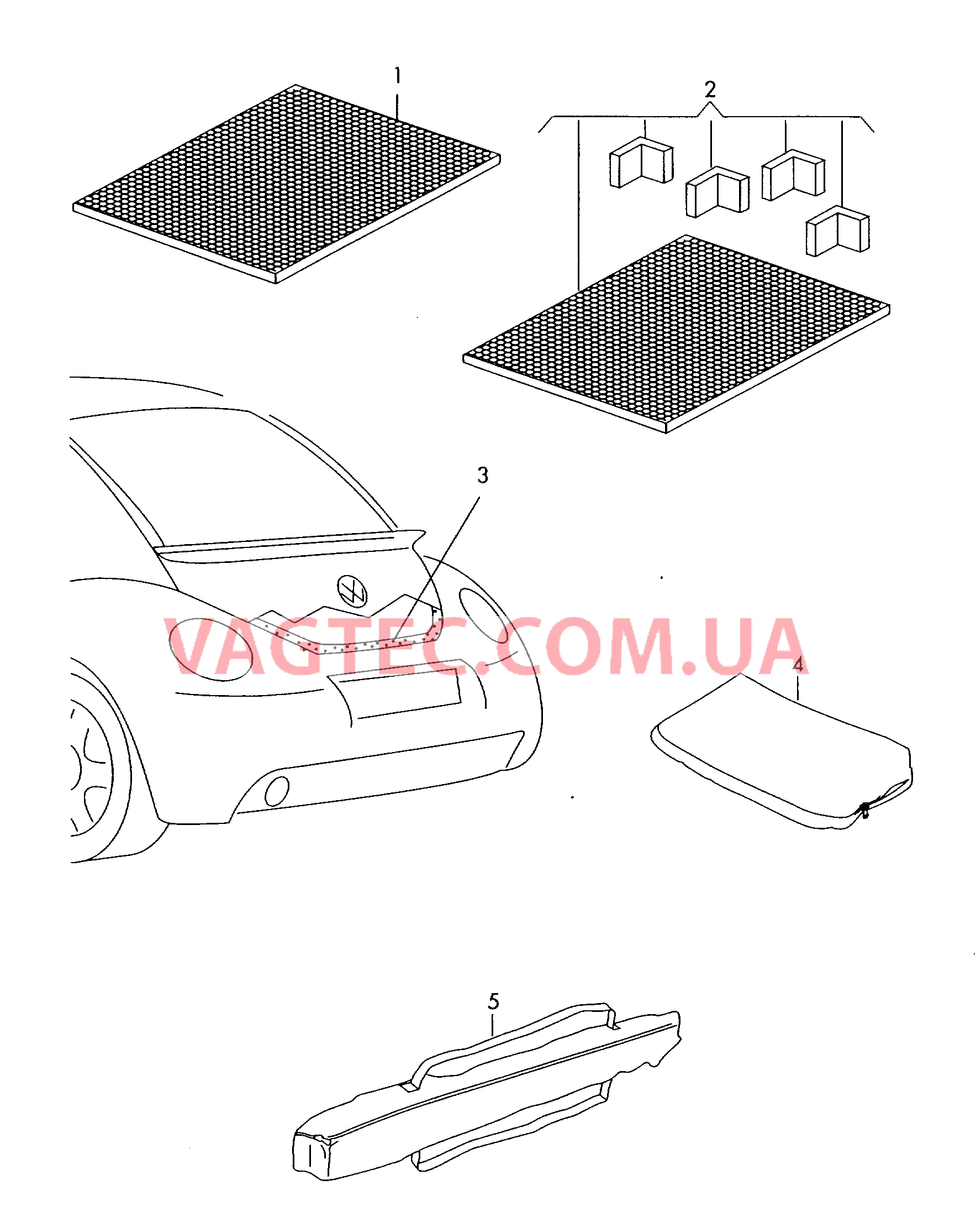 Оригинальные аксессуары Вставка багажника   для VOLKSWAGEN Beetle.Cabriolet 2016