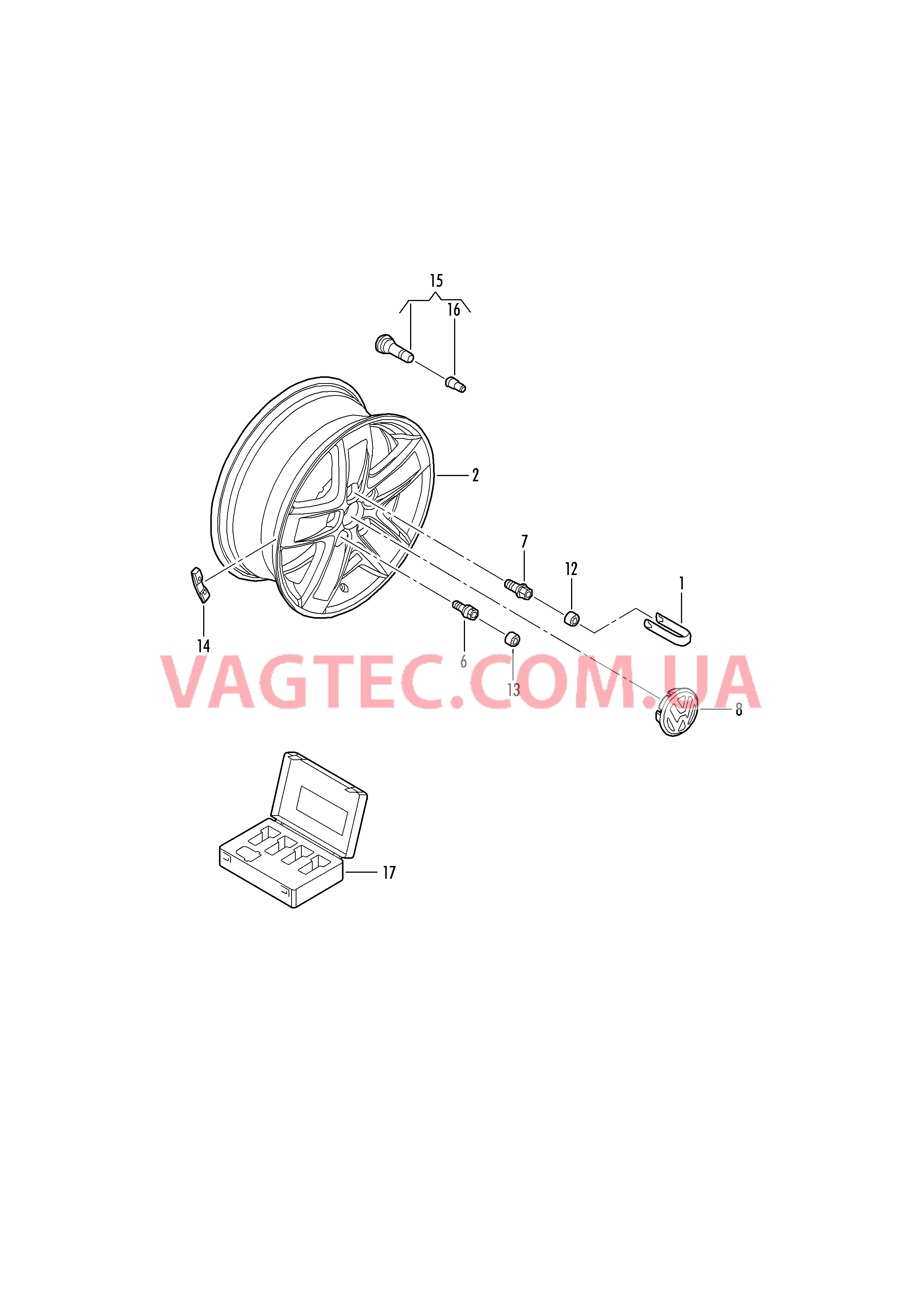 Алюминиевый диск Колпак колеса Балансировочный груз (самоклеящийся)  для VOLKSWAGEN Beetle 2010