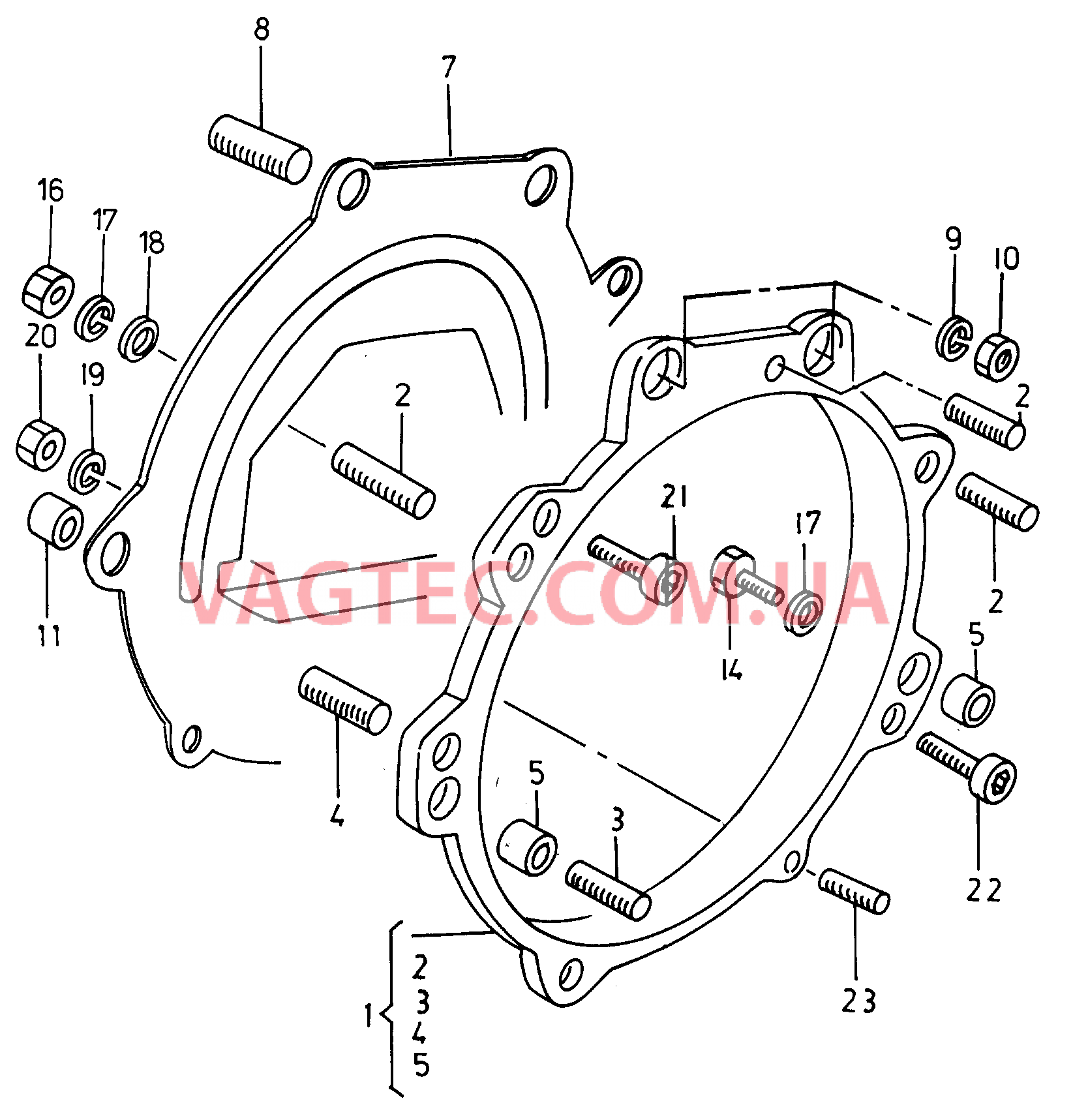 Промежуточный фланец  для VOLKSWAGEN Caddy 2001-1