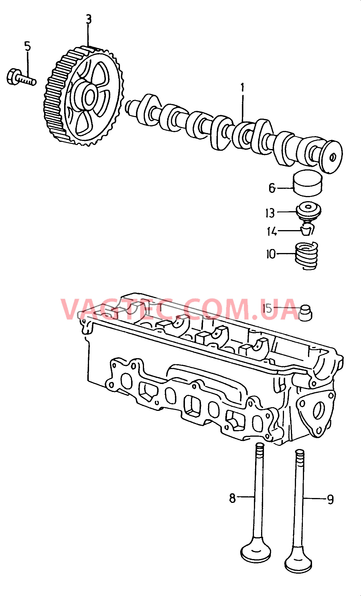 Вал распределительный  для VOLKSWAGEN Caddy 2001-1