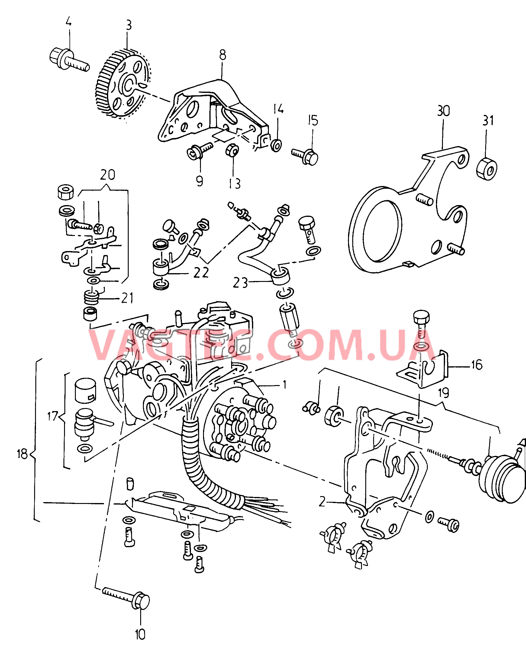 ТНВД  для VOLKSWAGEN Caddy 2001-1