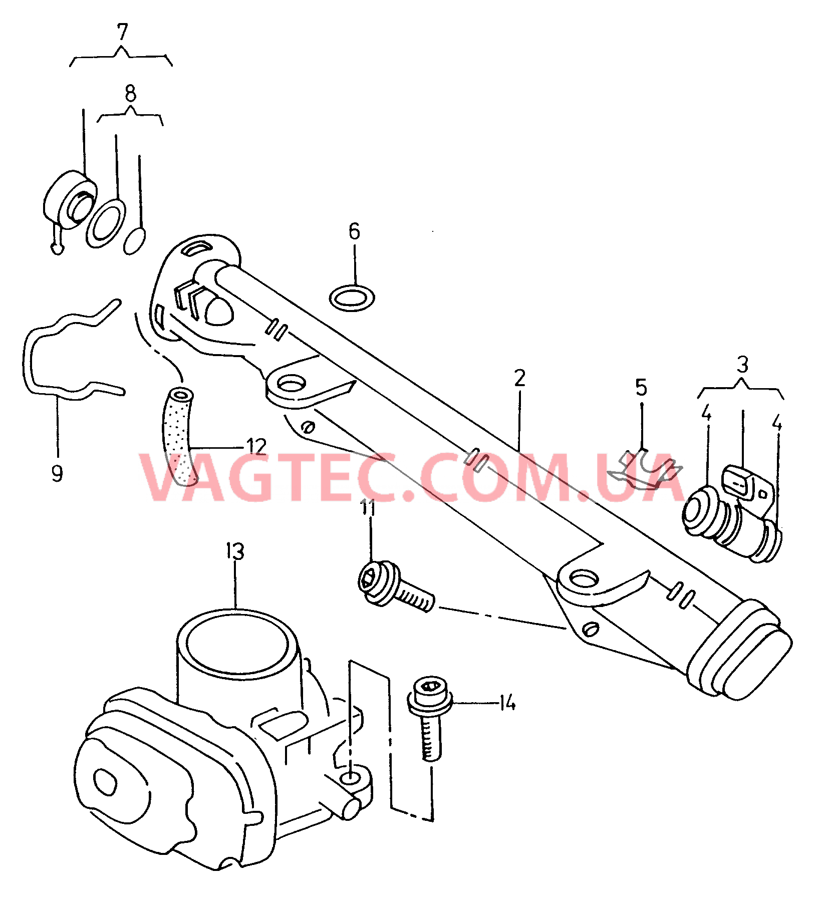 Распределитель топлива  для VOLKSWAGEN Caddy 2001-1