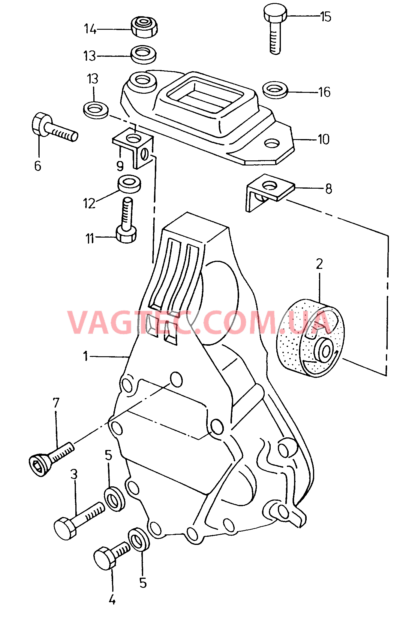 Детали крепежные для КП   F             >> 9U-V-004 006 для VOLKSWAGEN Caddy 2001-1