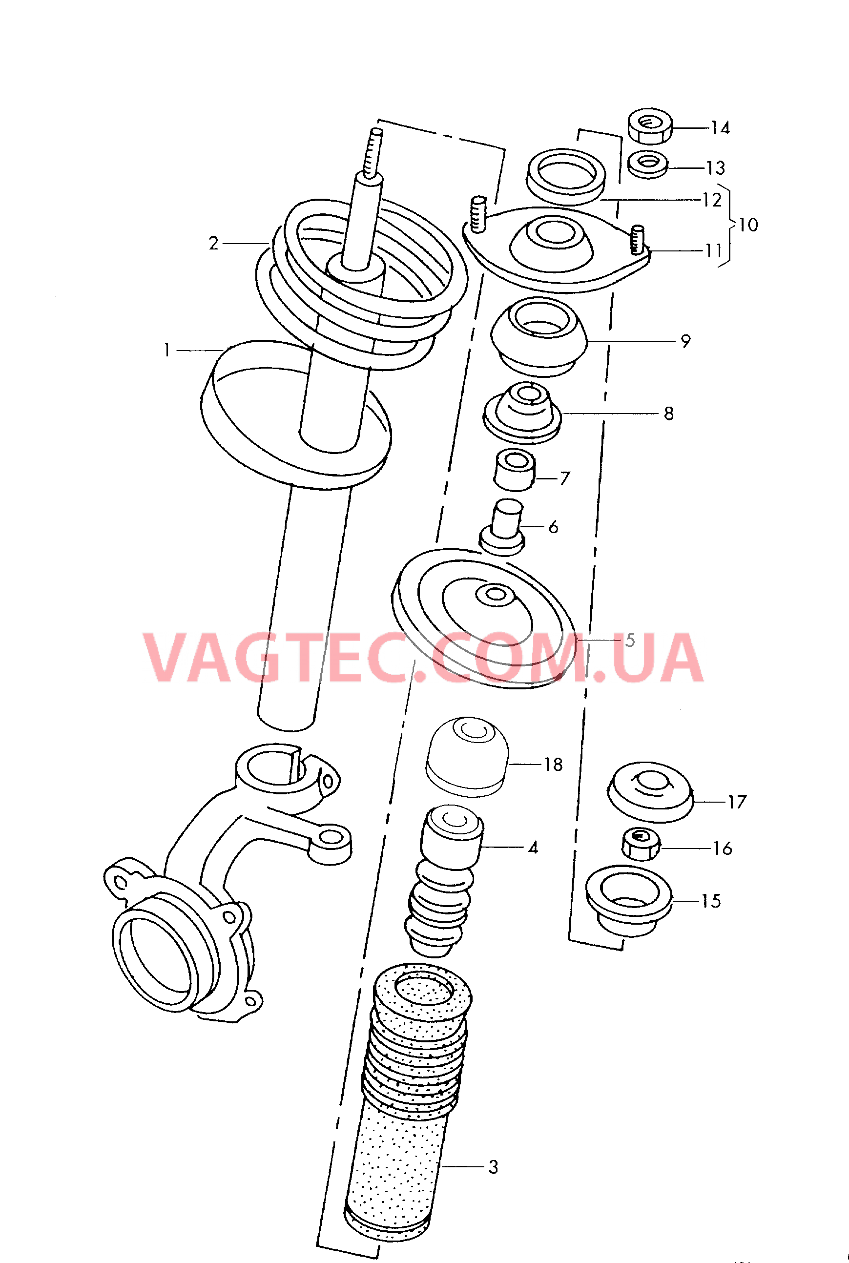 Подвеска  для VOLKSWAGEN Caddy 2001-1