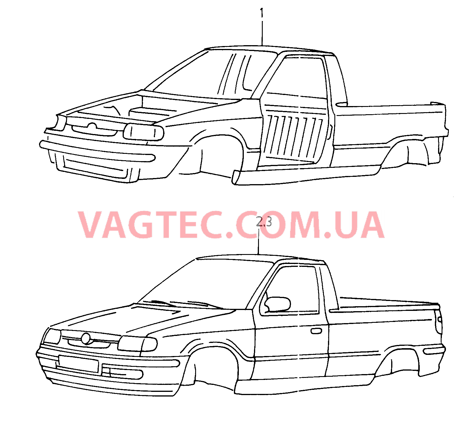 Кузов  для VOLKSWAGEN Caddy 2001-1