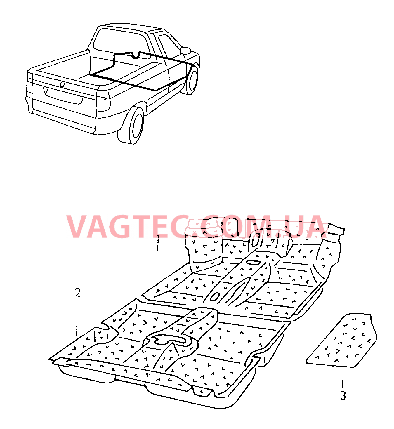 Коврики  для VOLKSWAGEN Caddy 2001-1