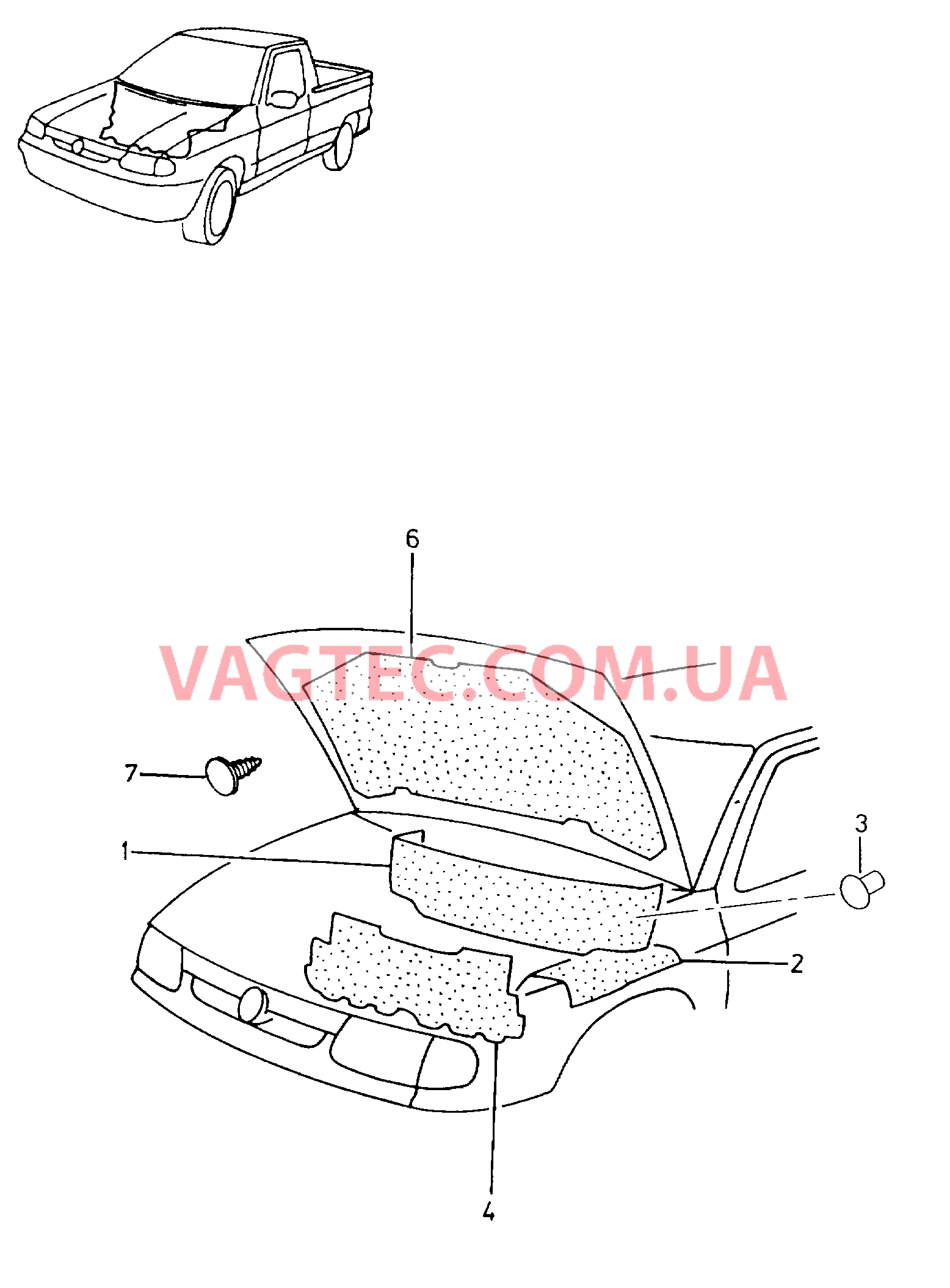 Гаситель  для VOLKSWAGEN Caddy 2001-1